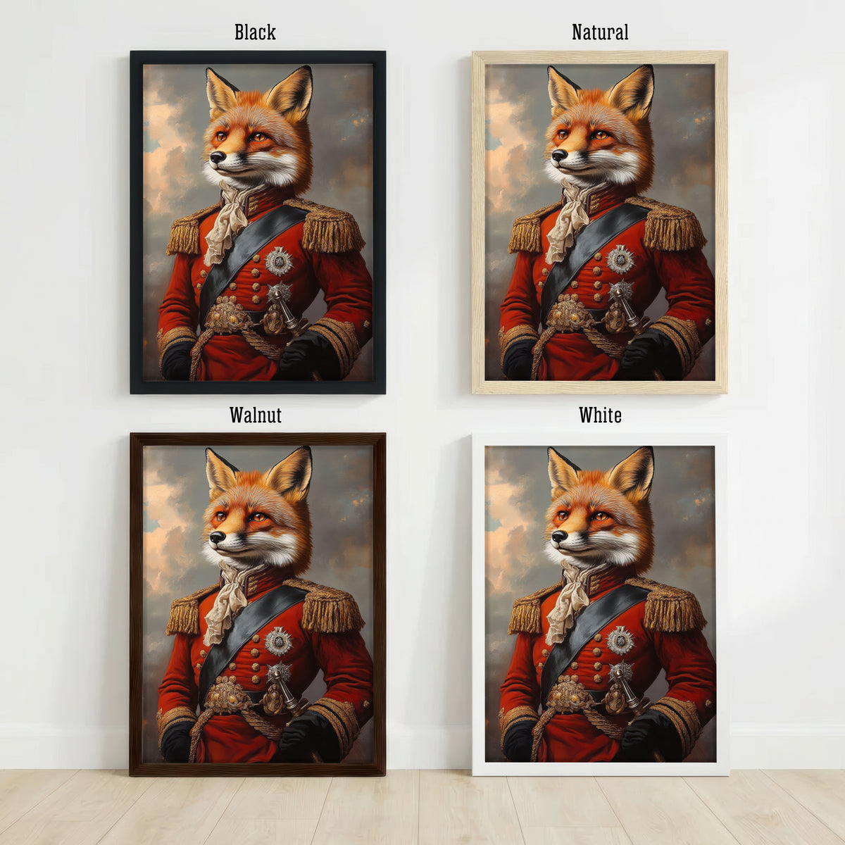 Dapper Fox Military Art Print
