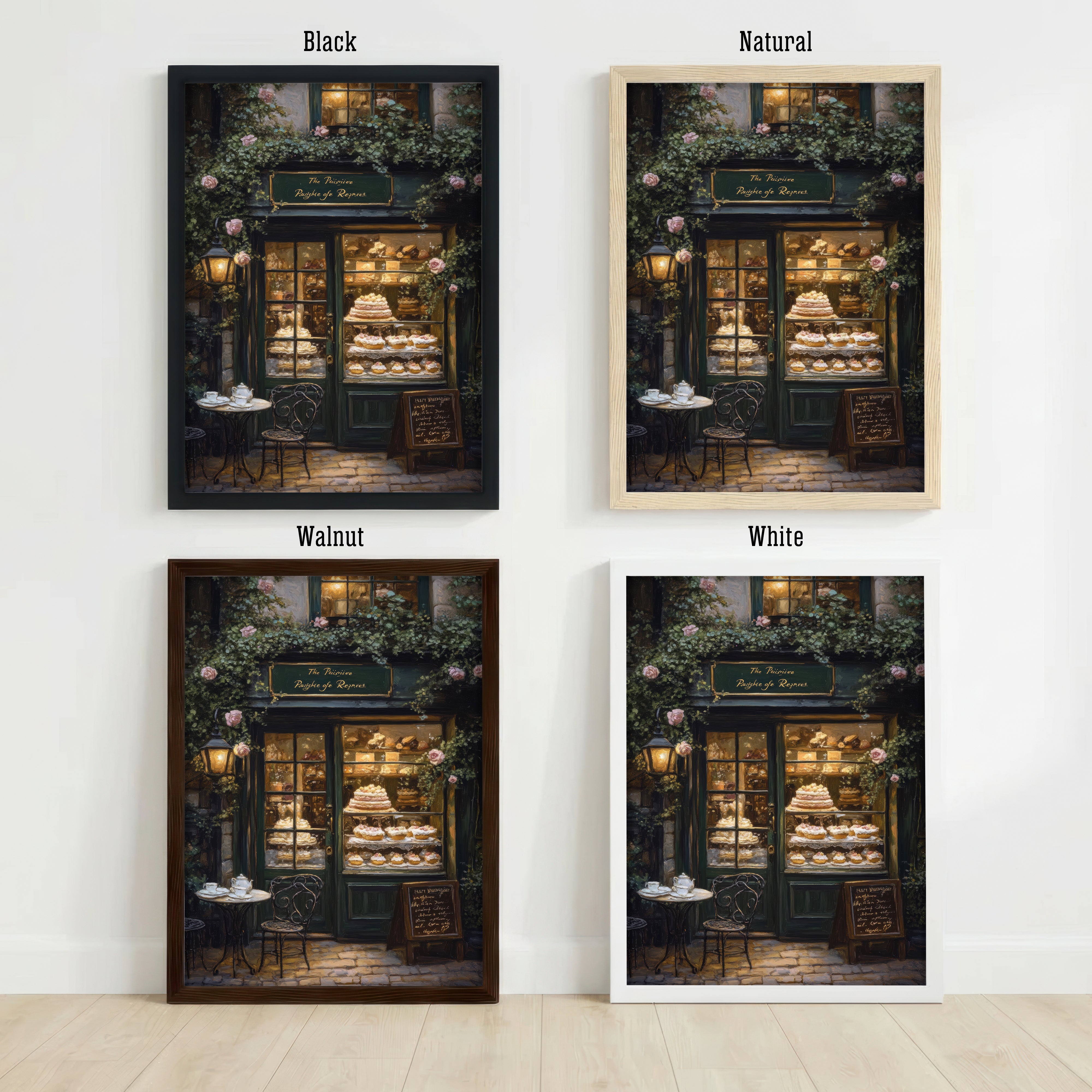 Romantic Patisserie Shopfront Art Print
