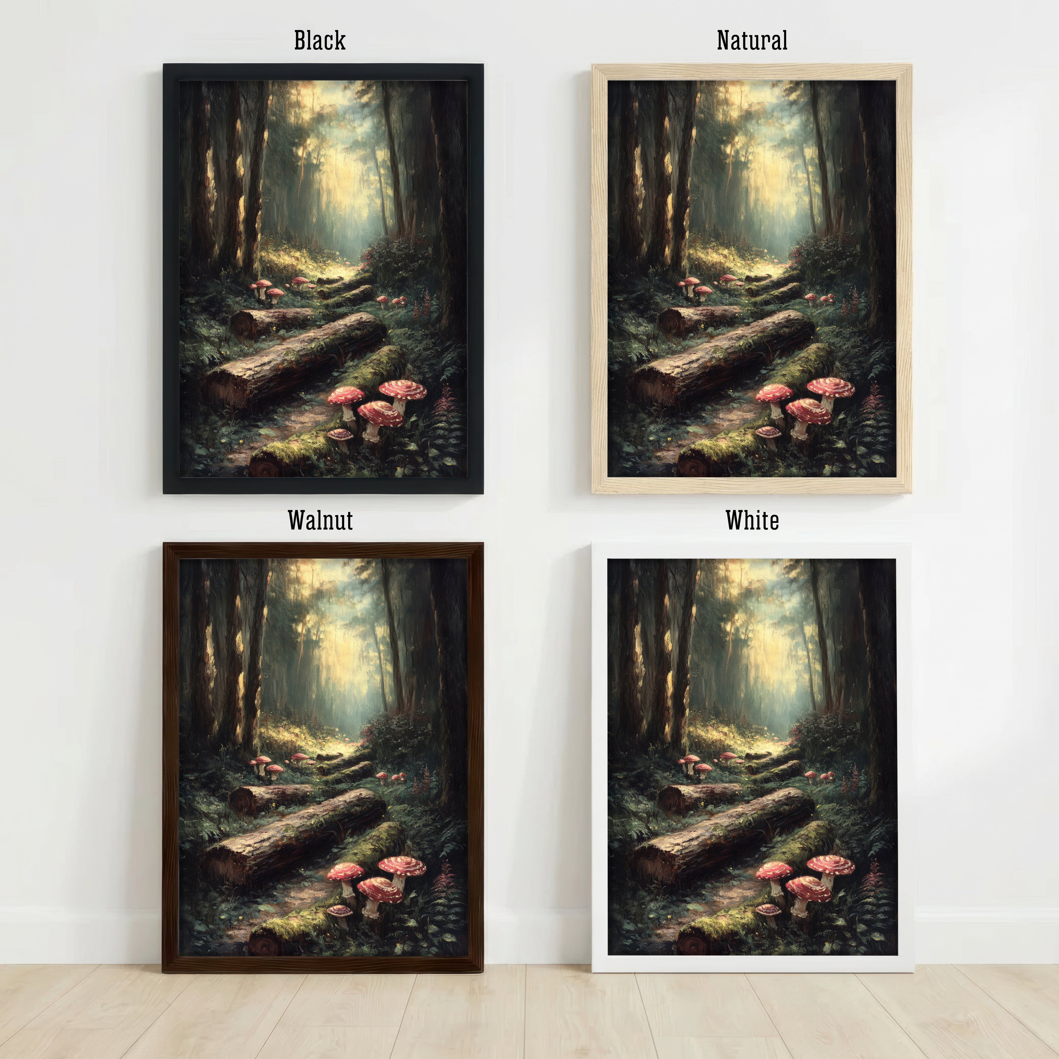 Mushroom Forest Art Print