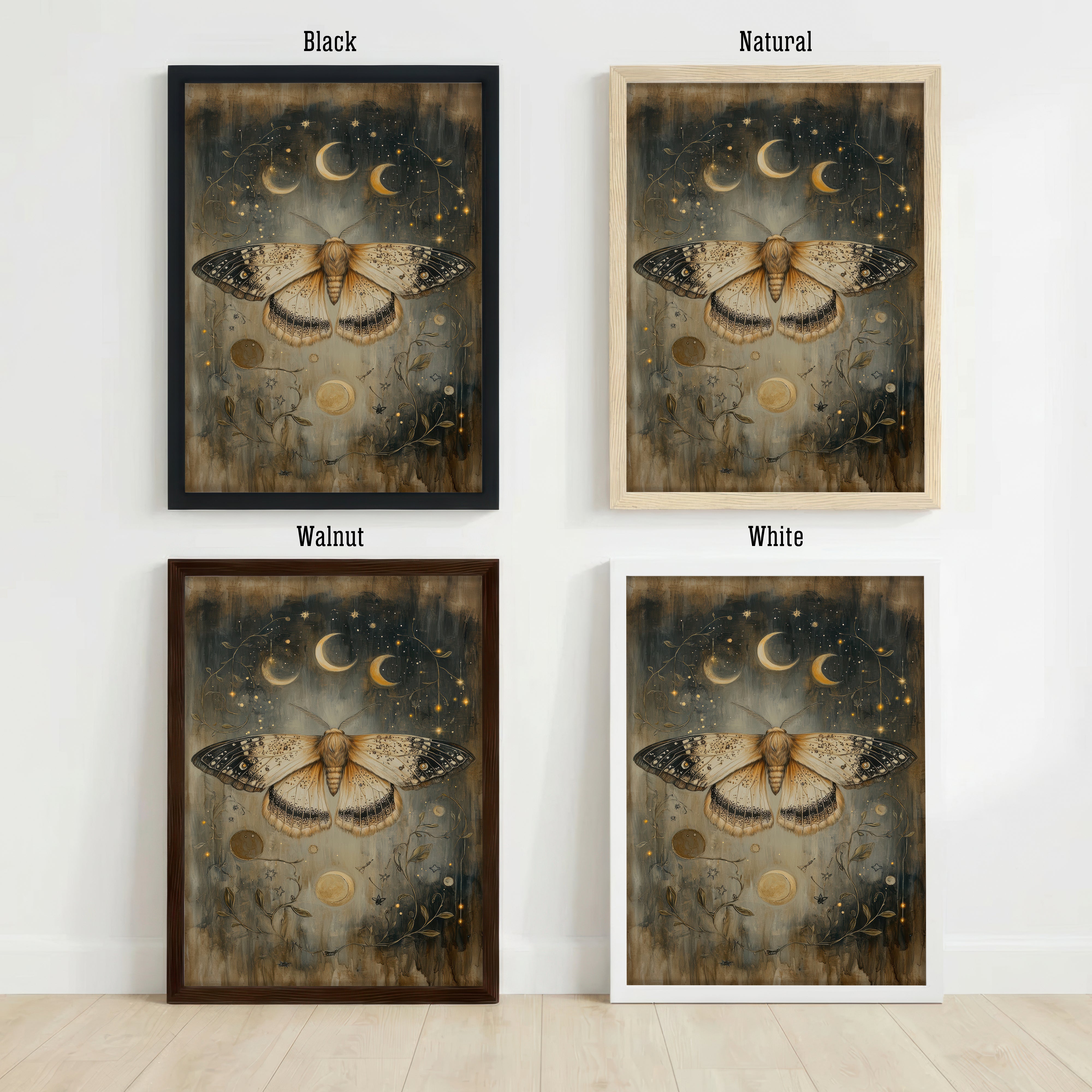 Celestial Moth Art Print
