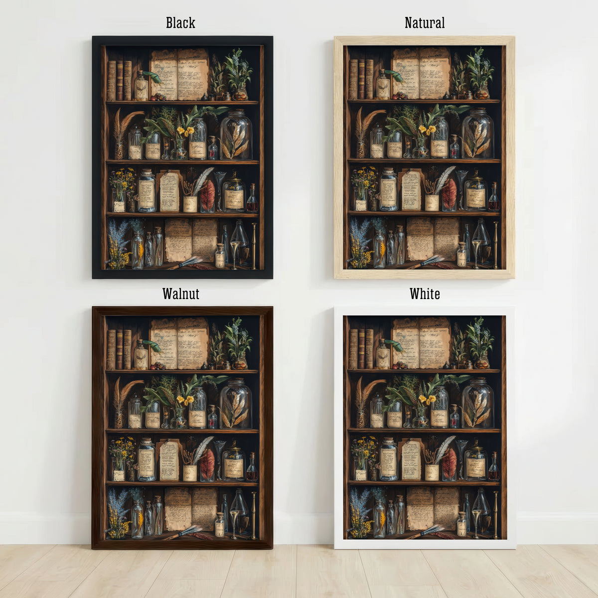 Apothecary Cabinet Dark Academia Art Print