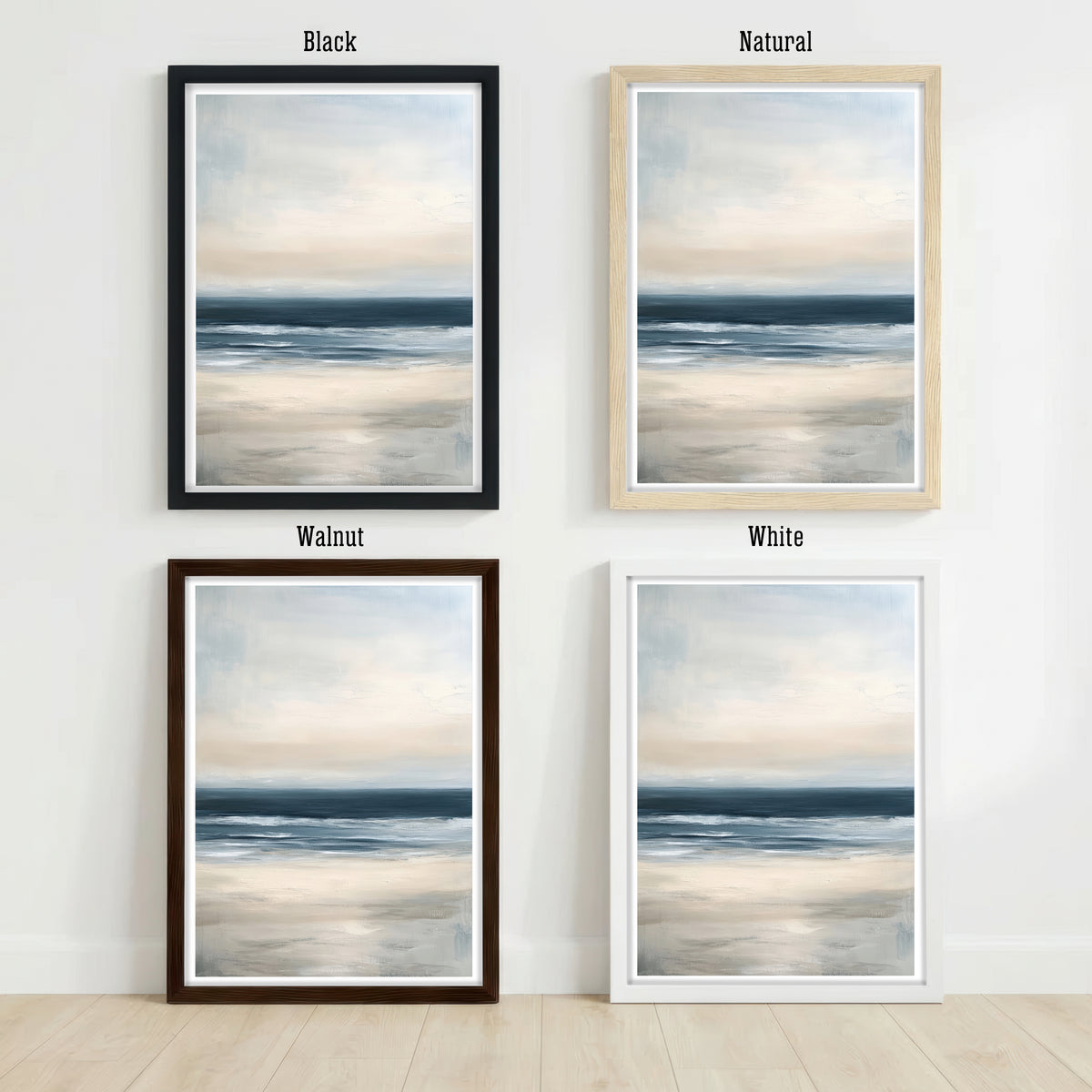 Muted Coastal Seascape Art Print