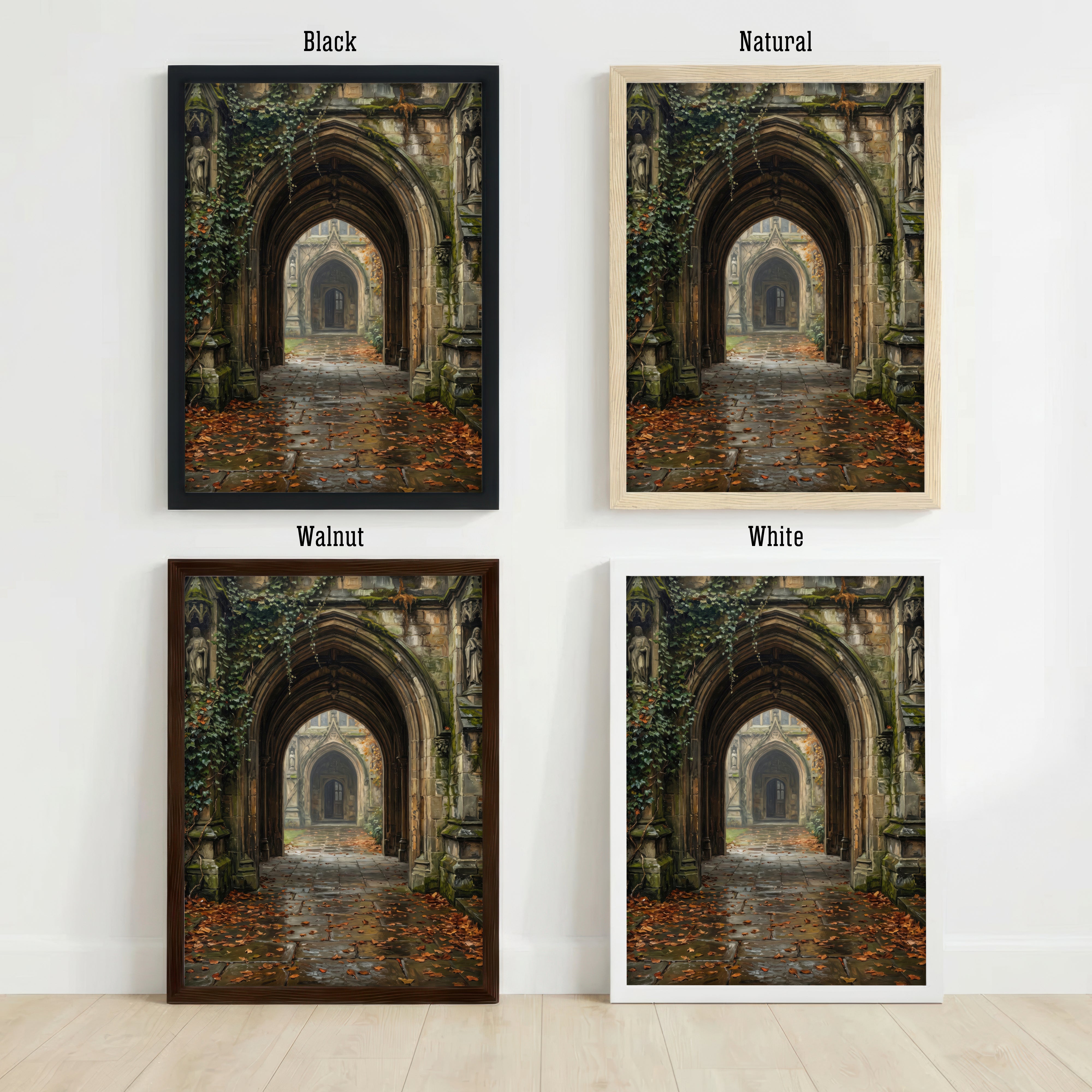 Gothic Cloister Archway Art Print