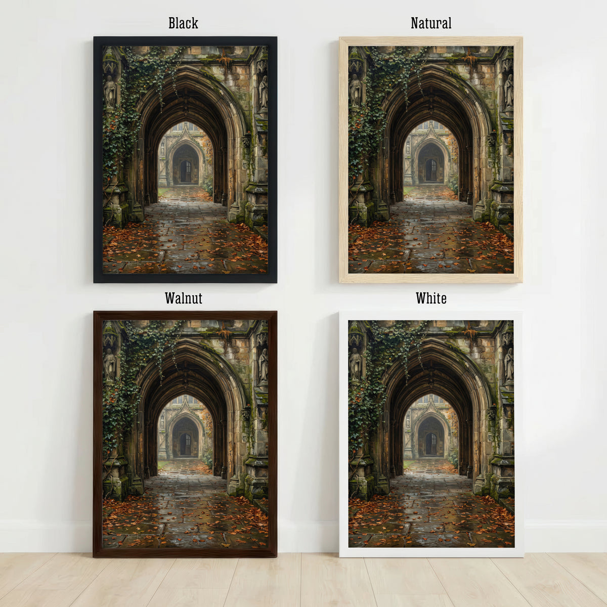 Gothic Cloister Archway Art Print