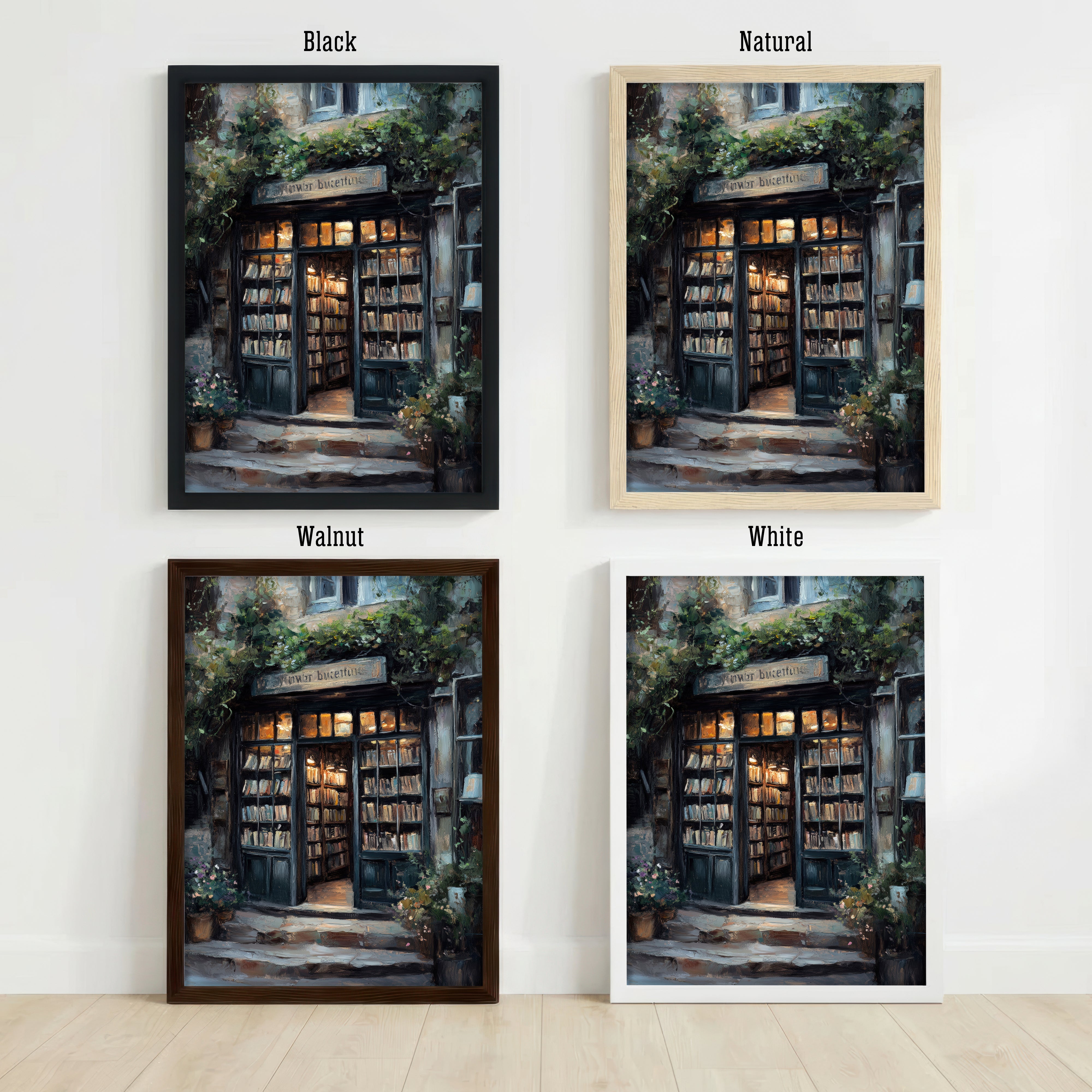 Ivy-Covered Bookshop Art Print