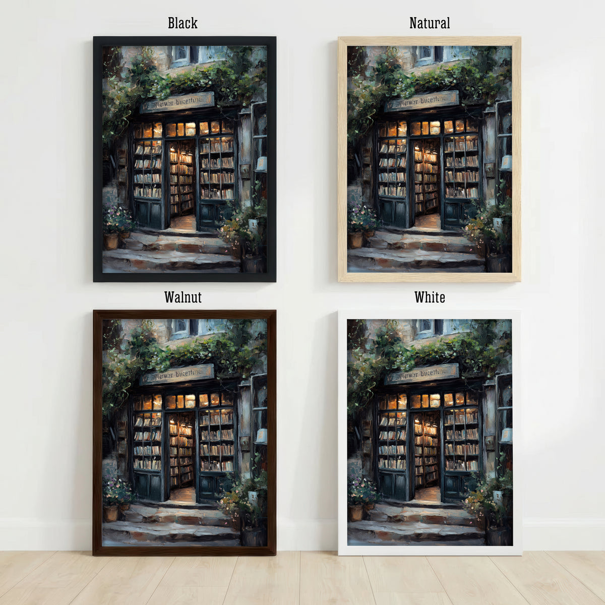Ivy-Covered Bookshop Art Print