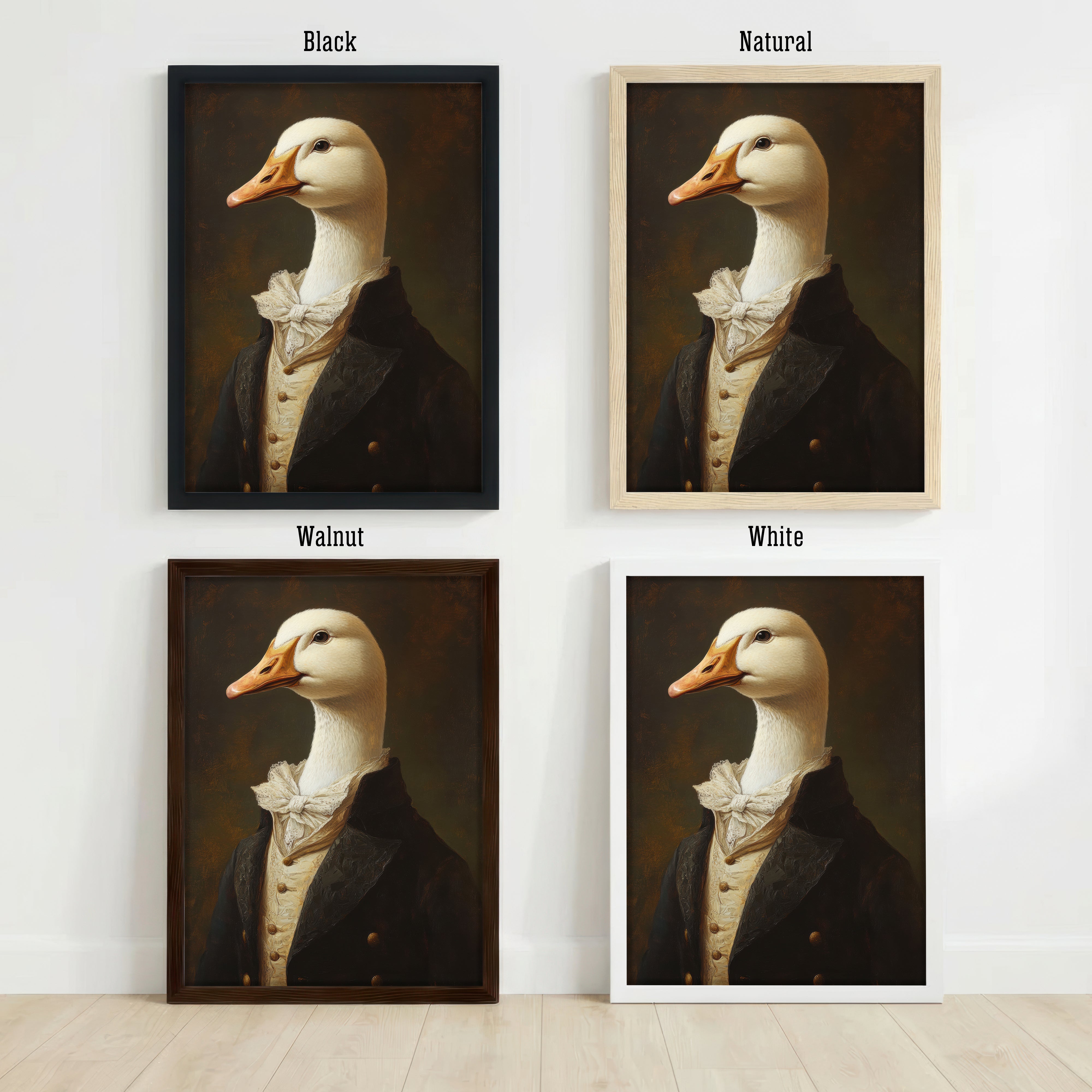 Victorian Goose Portrait Art Print