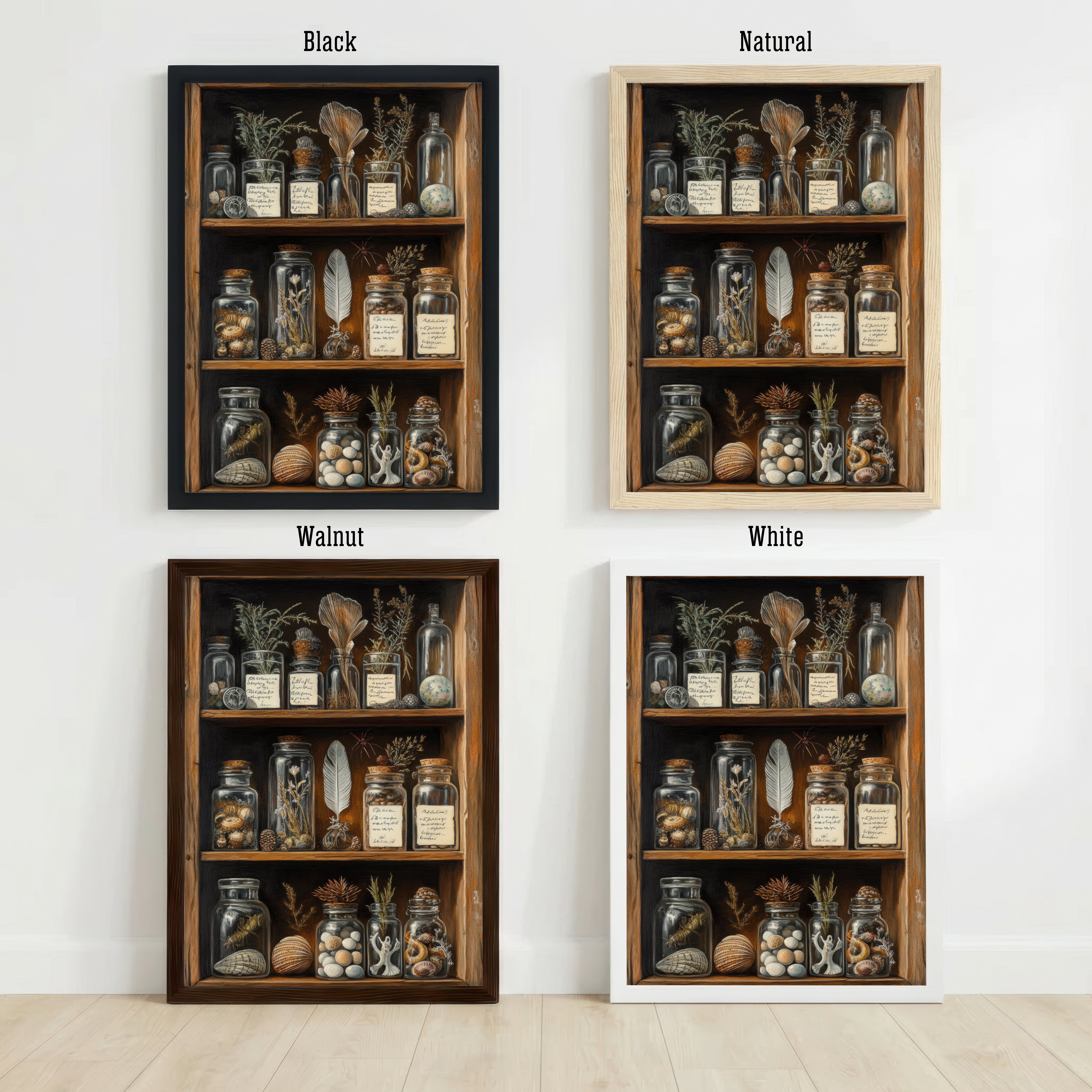 Vintage Apothecary Cabinet Art Print