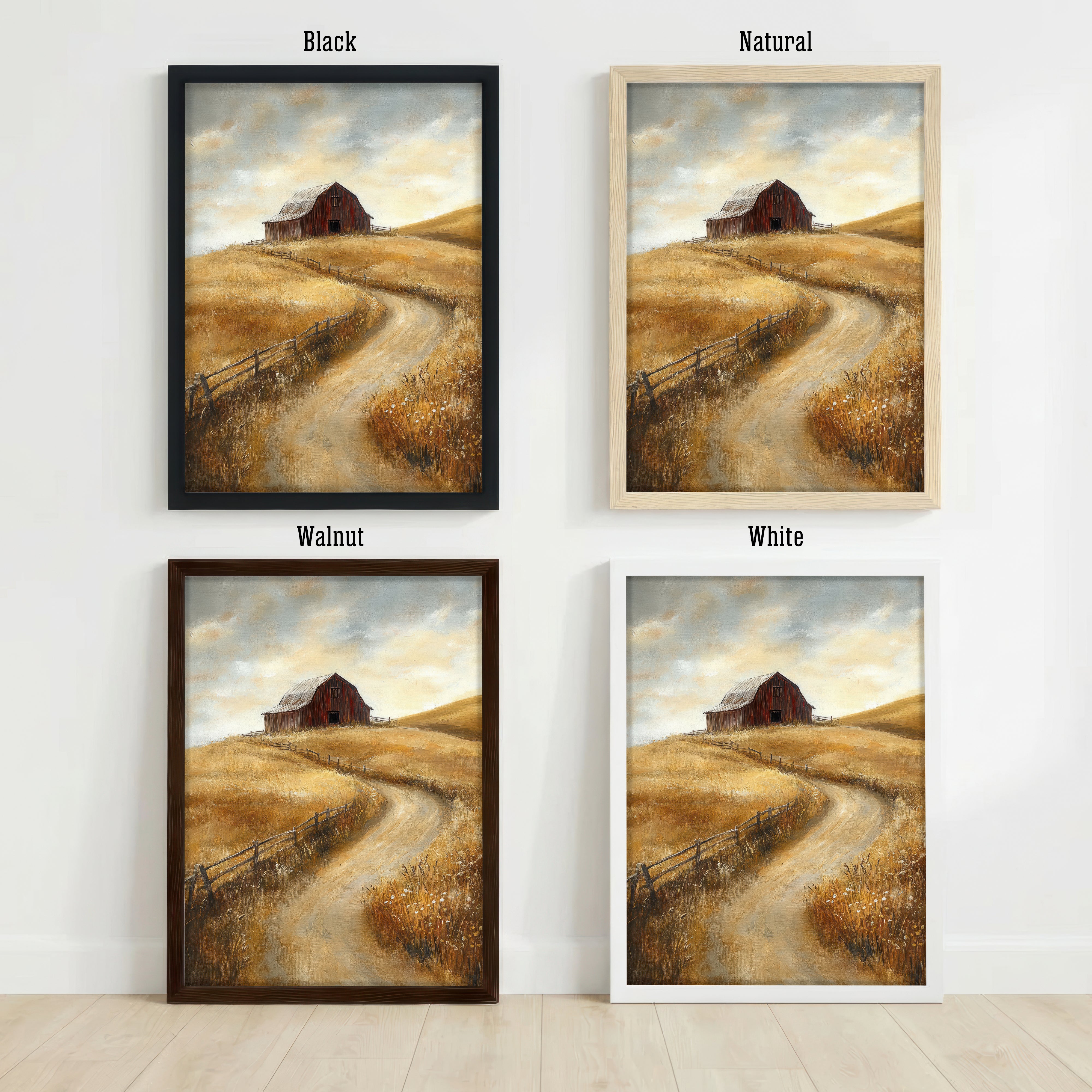 Rustic Barn Country Landscape Art Print