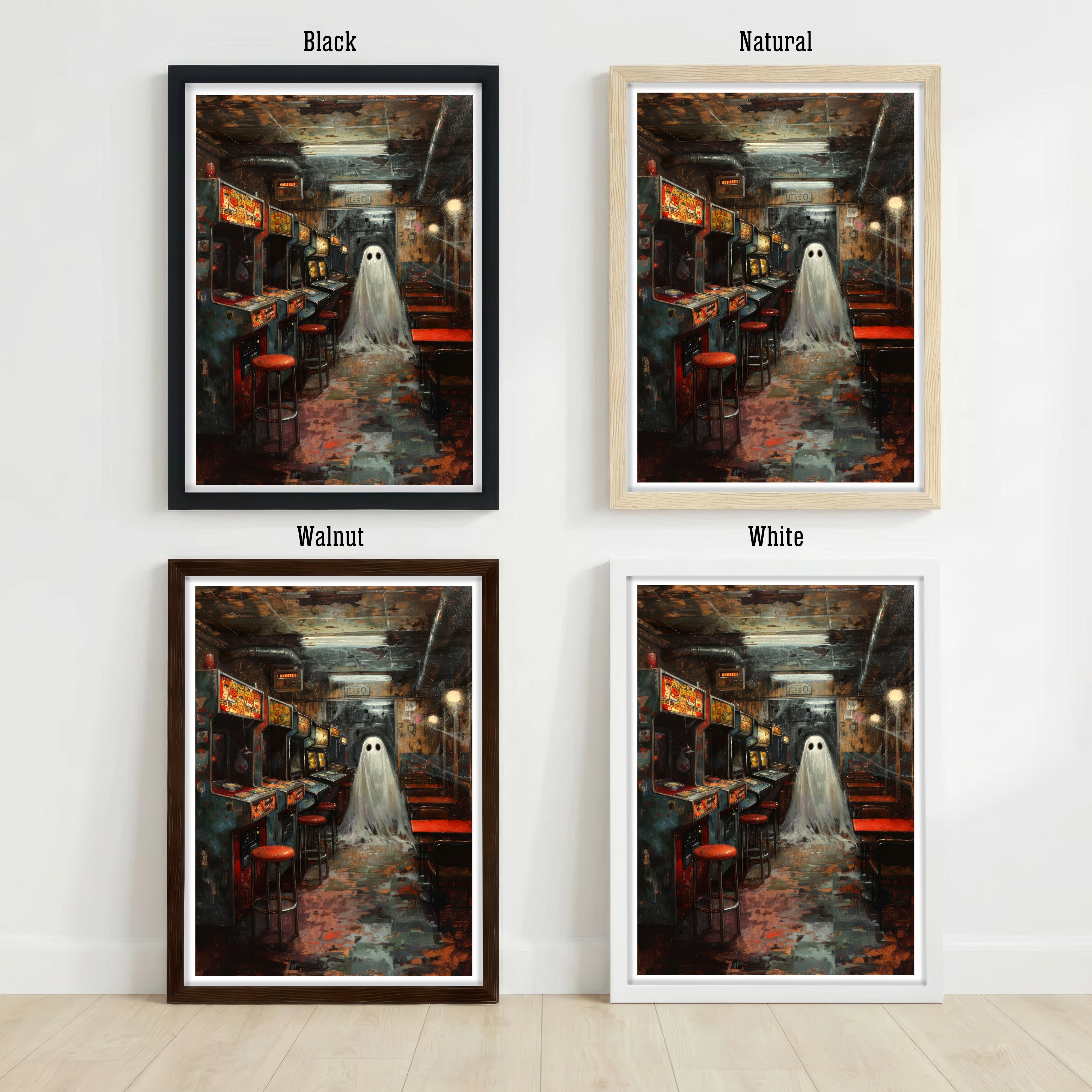 Ghost Arcade Dark Fantasy Art Print