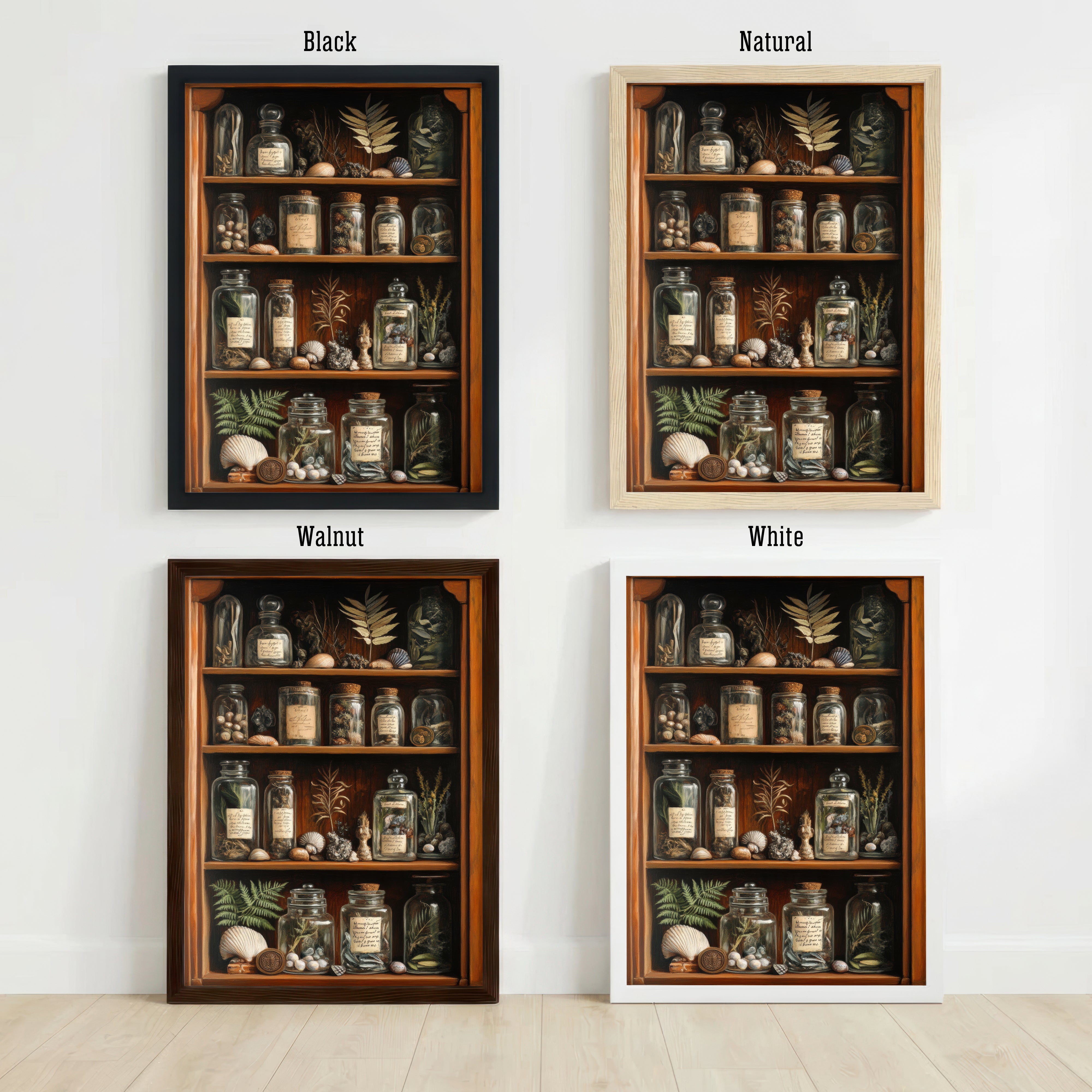 Vintage Apothecary Cabinet Art Print