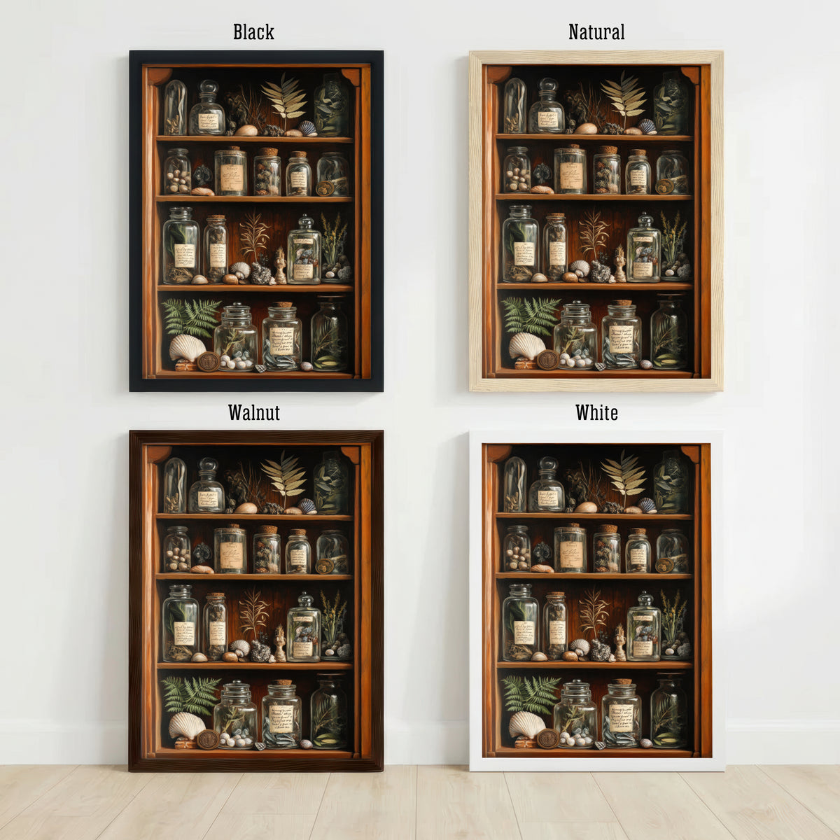 Vintage Apothecary Cabinet Art Print