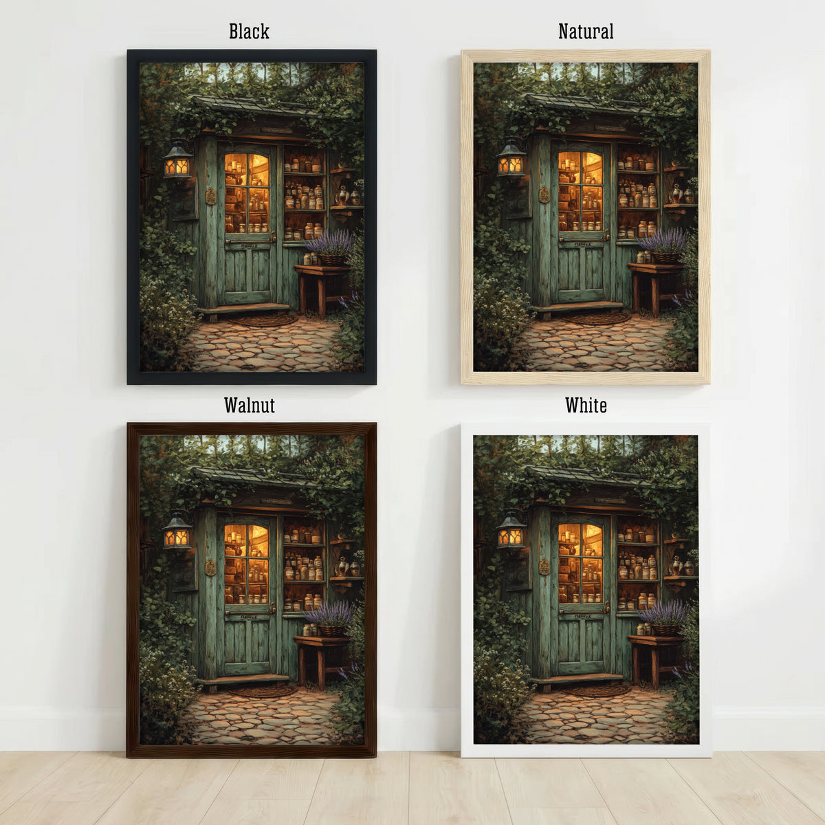 Woodland Apothecary Cottage Art Print