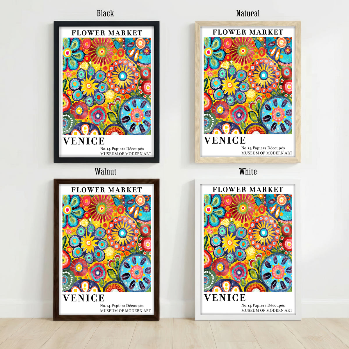 Venice Flower Market Art Print