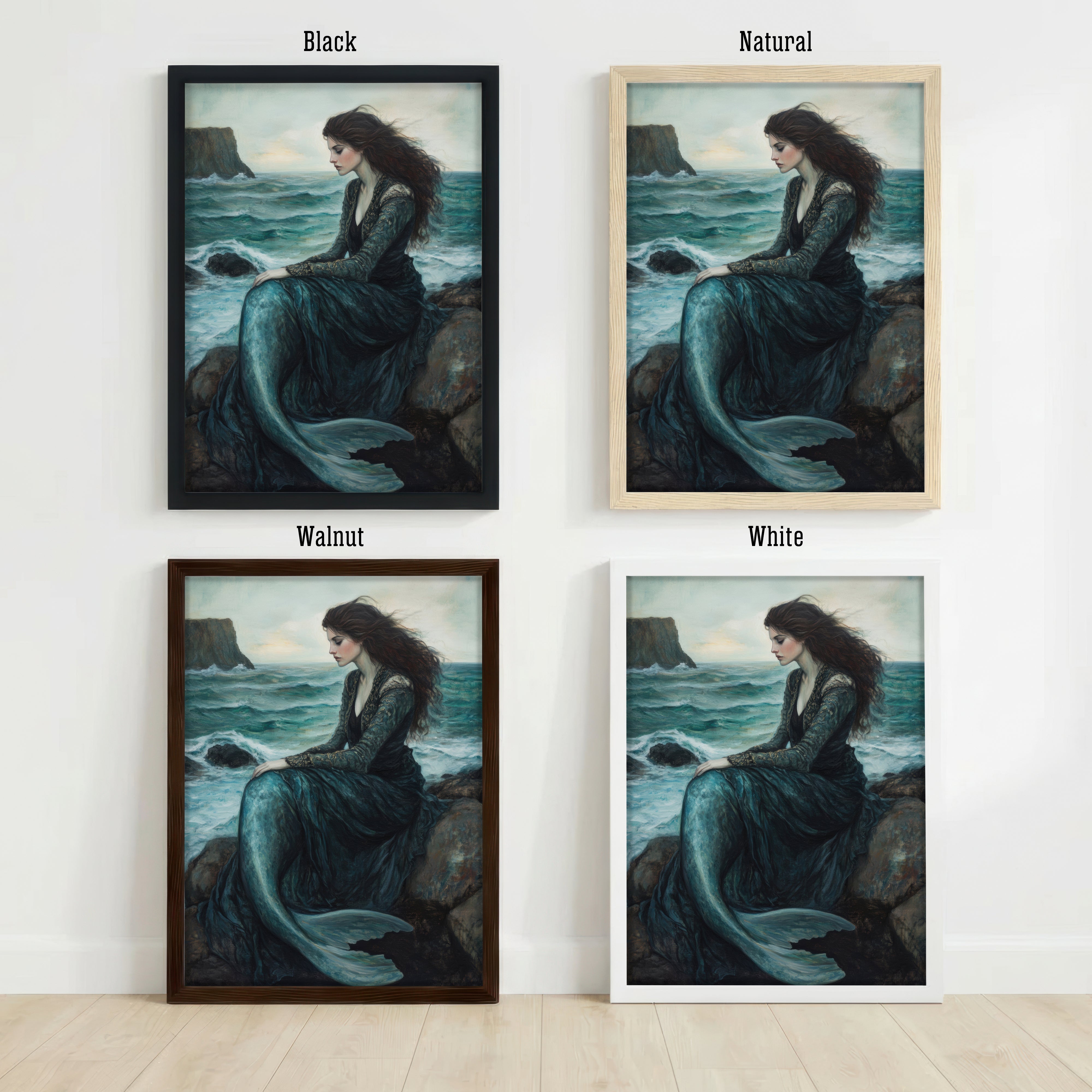 Mermaid Seaside Romantic Art Print
