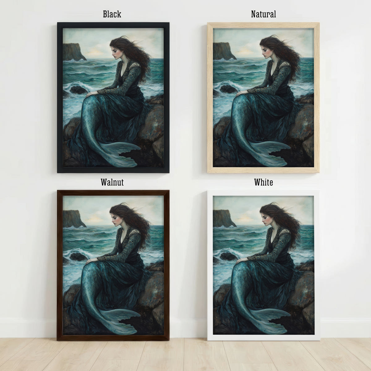 Mermaid Seaside Romantic Art Print