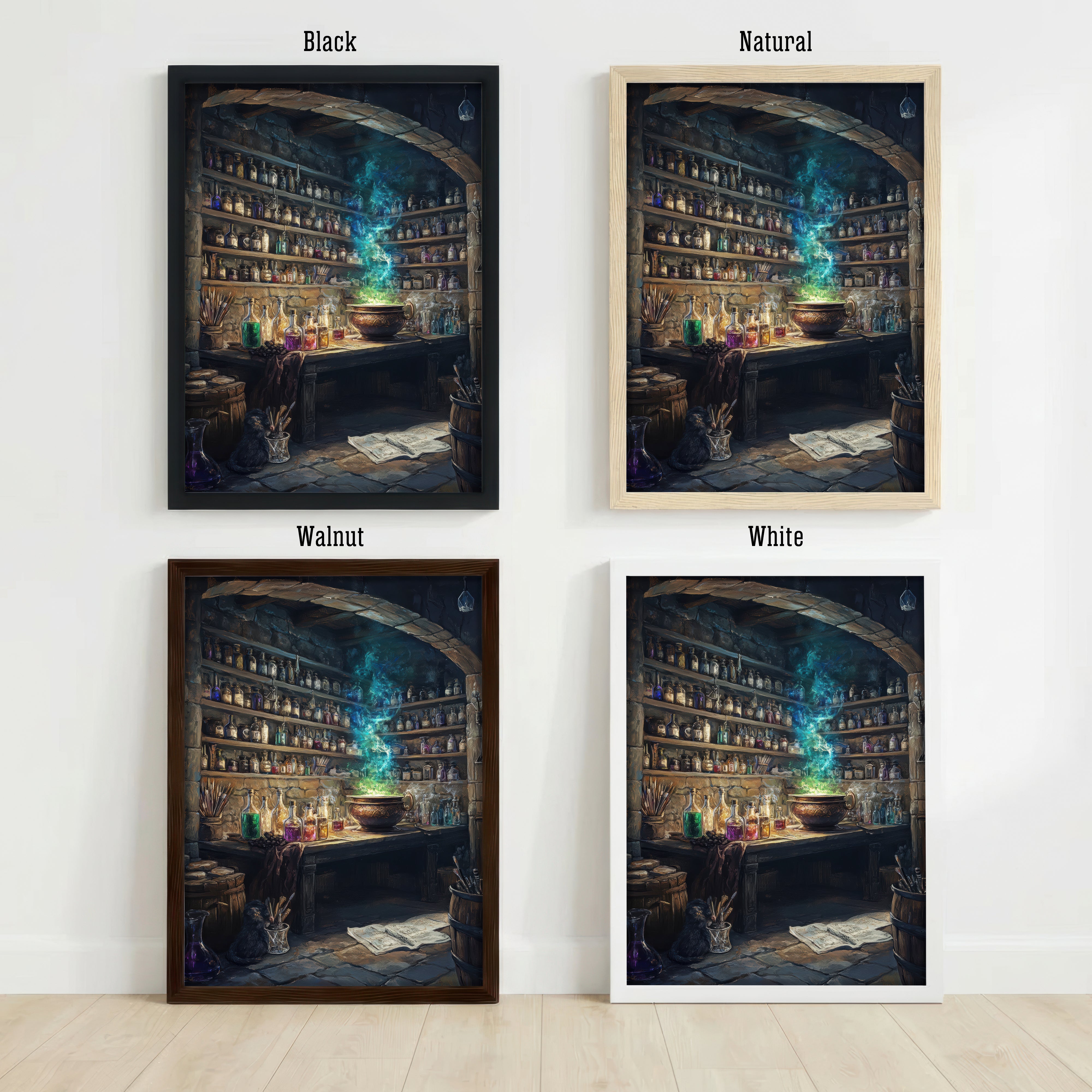 Dark Academia Apothecary Art Print