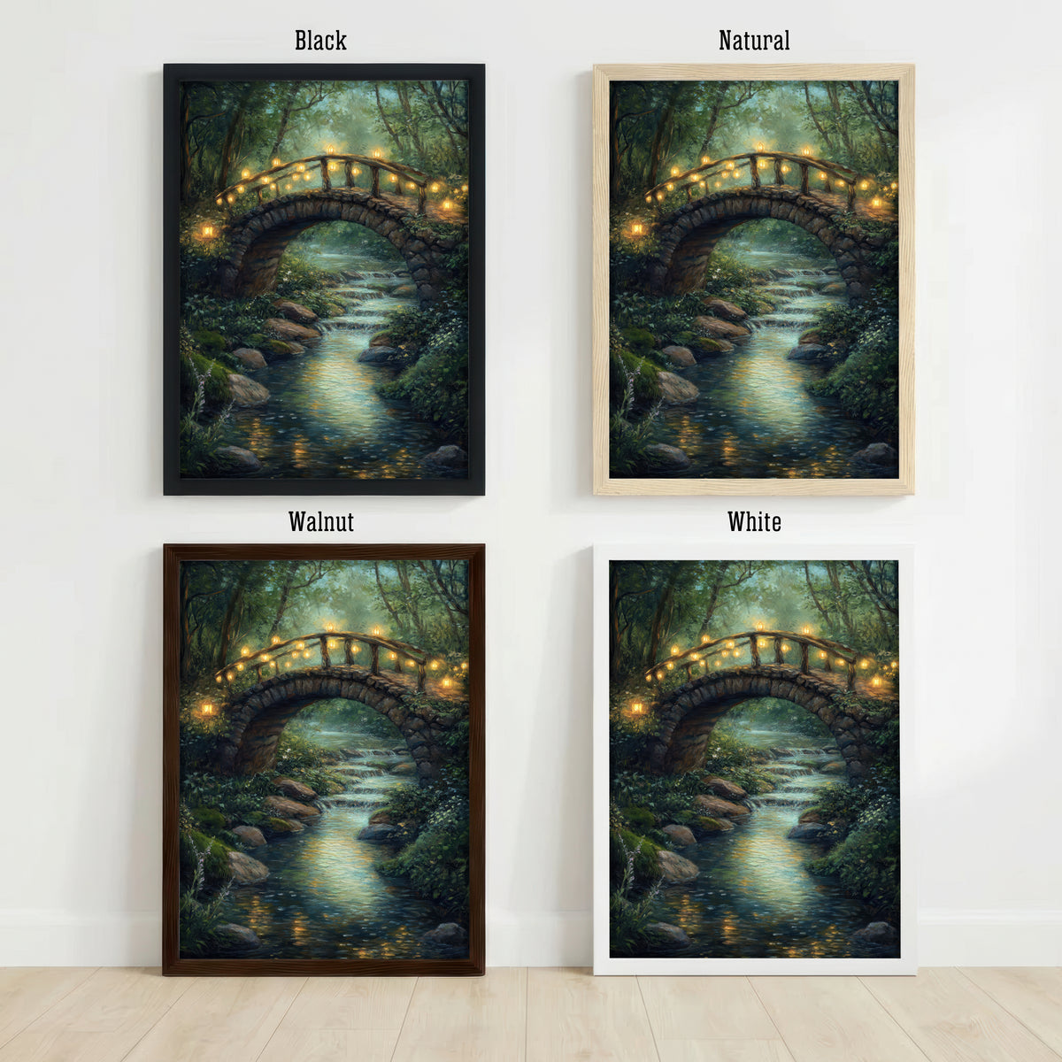 Enchanted Forest Bridge Art Print
