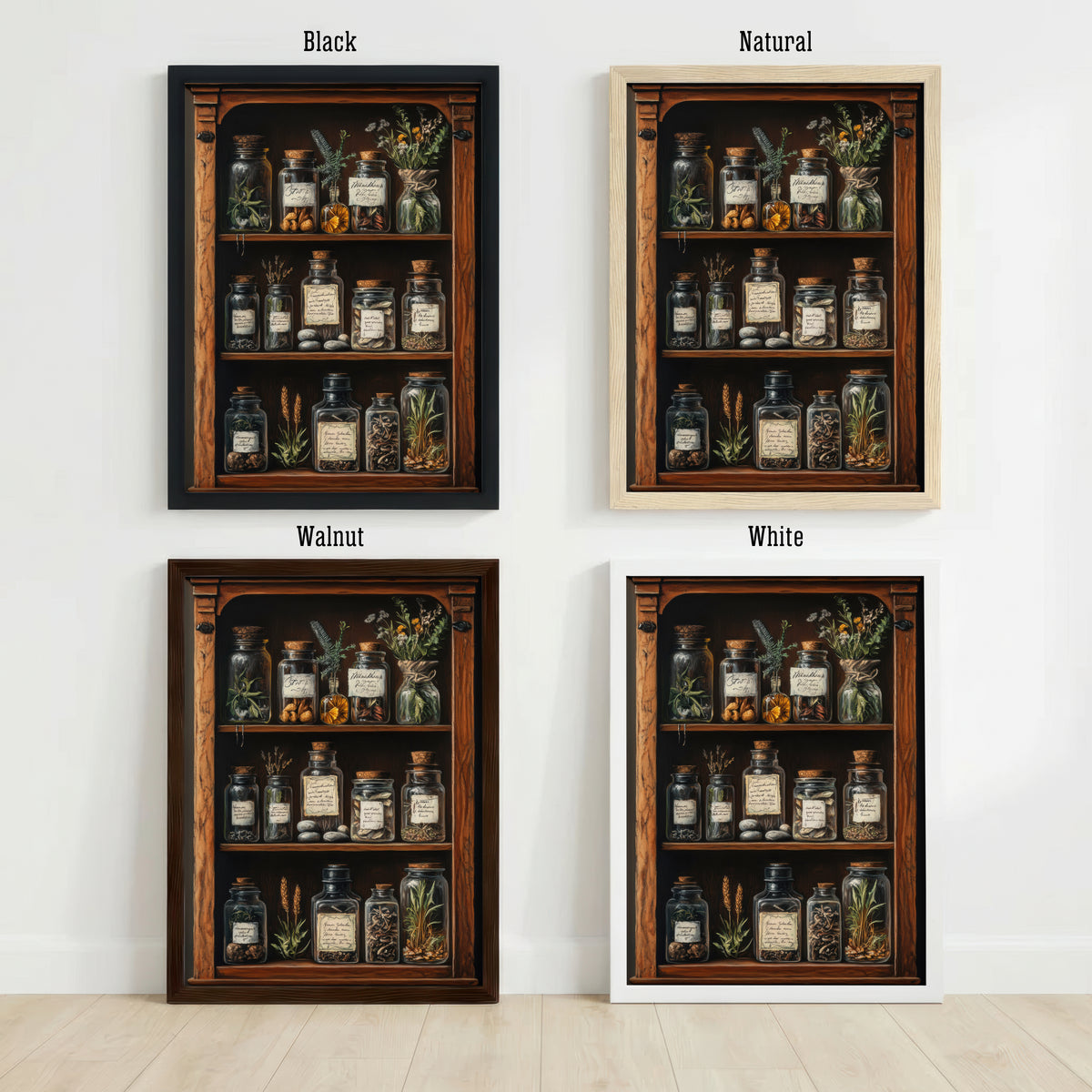 Vintage Apothecary Jars Art Print