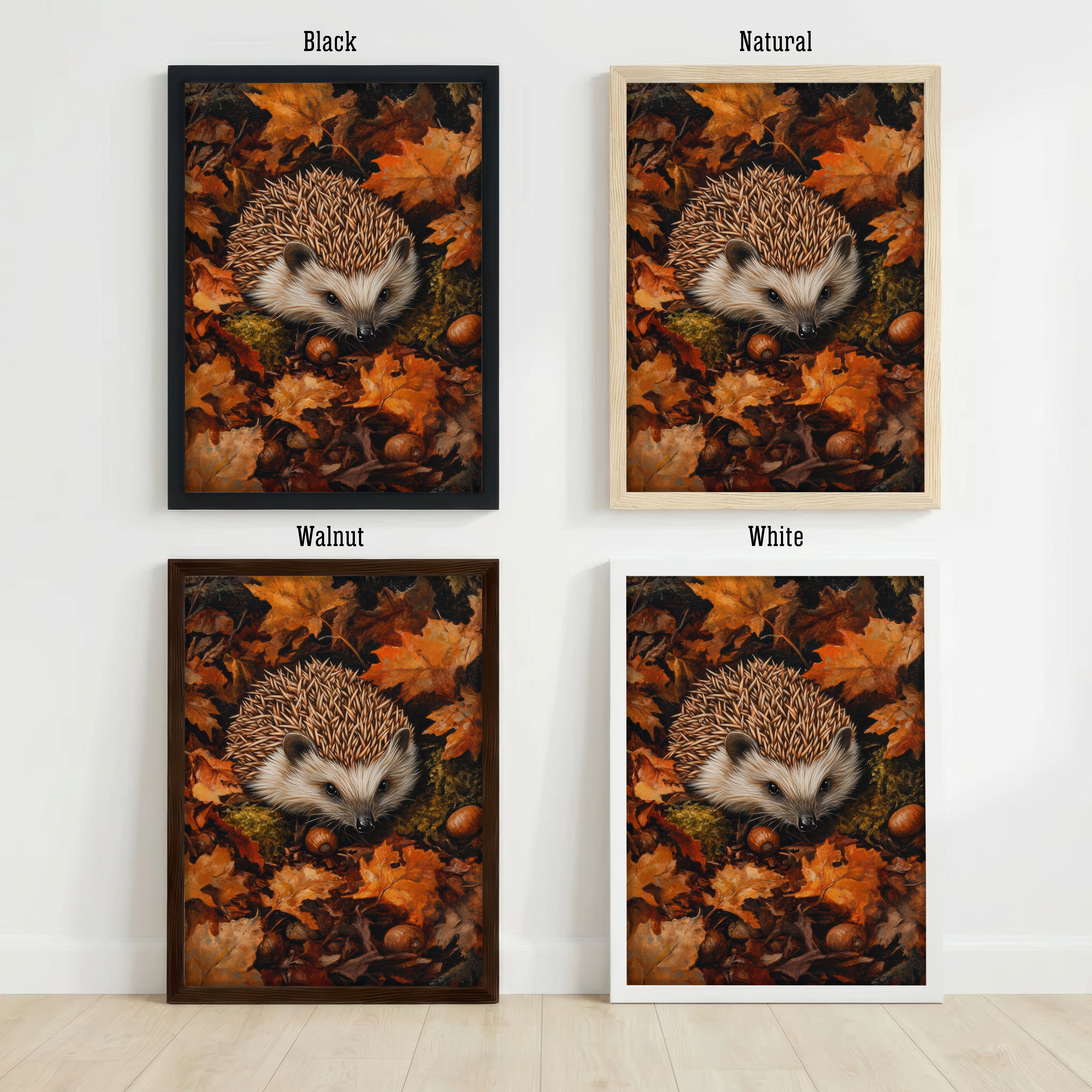Autumn Hedgehog Art Print