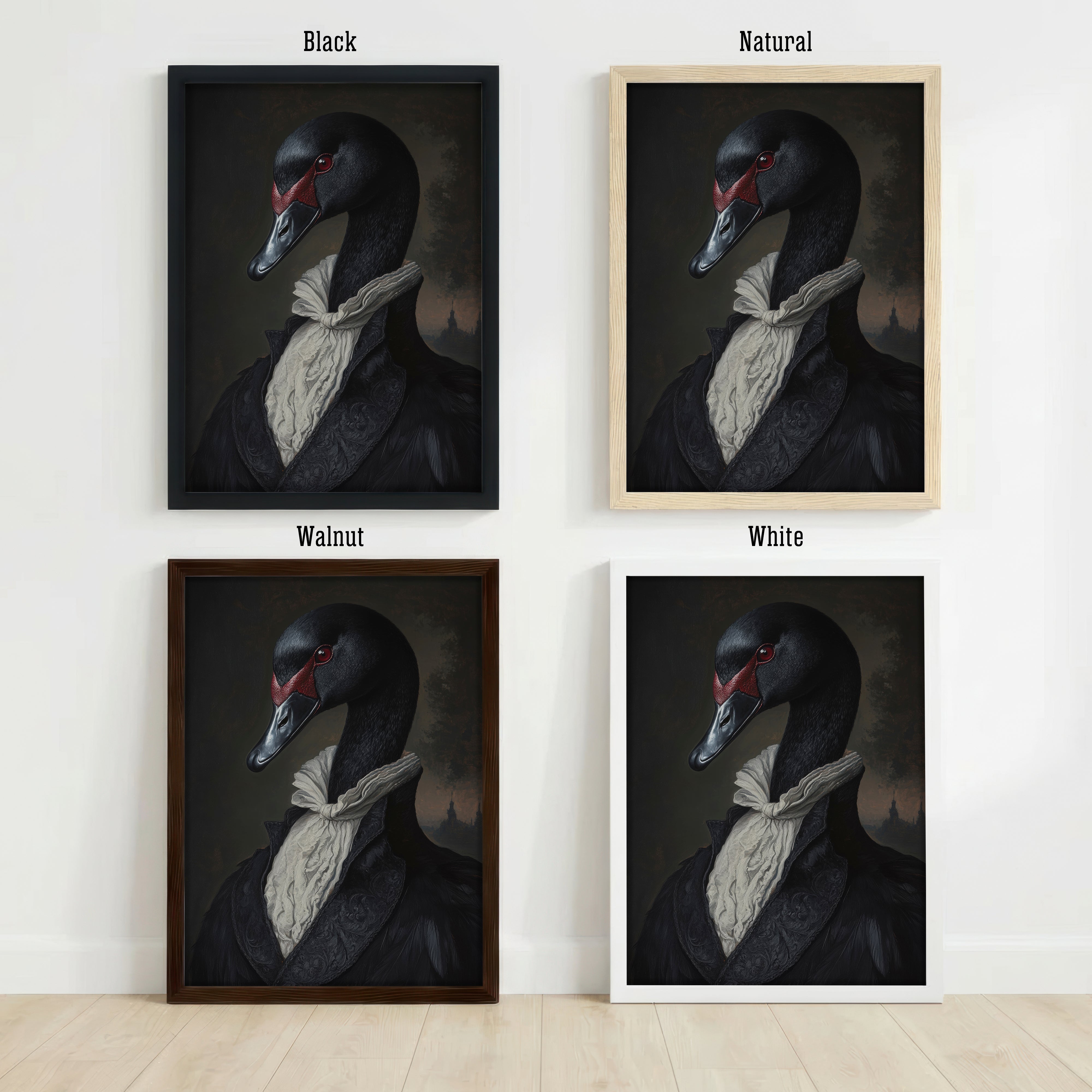 Black Swan Victorian Art Print