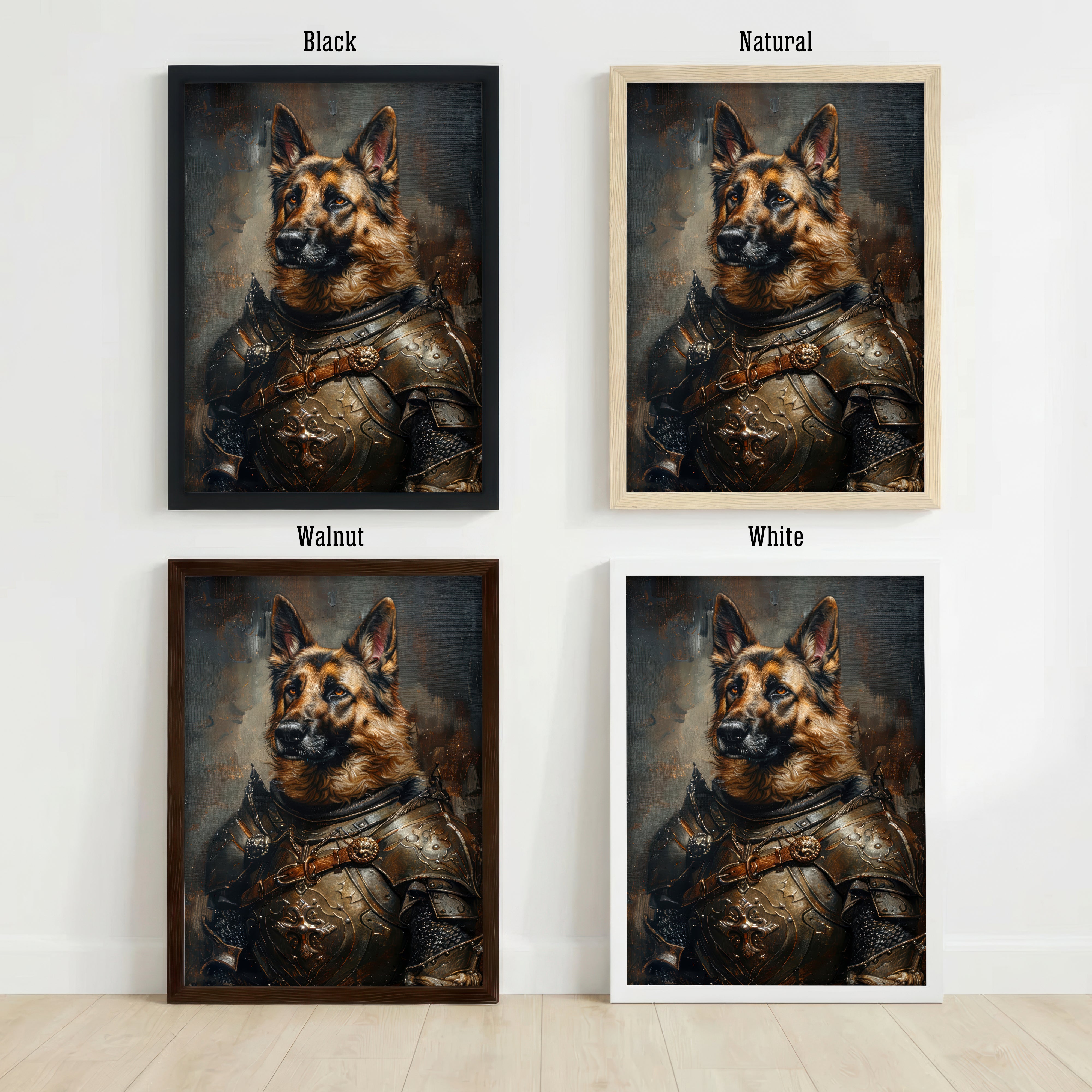 Armoured Dog Warrior Art Print