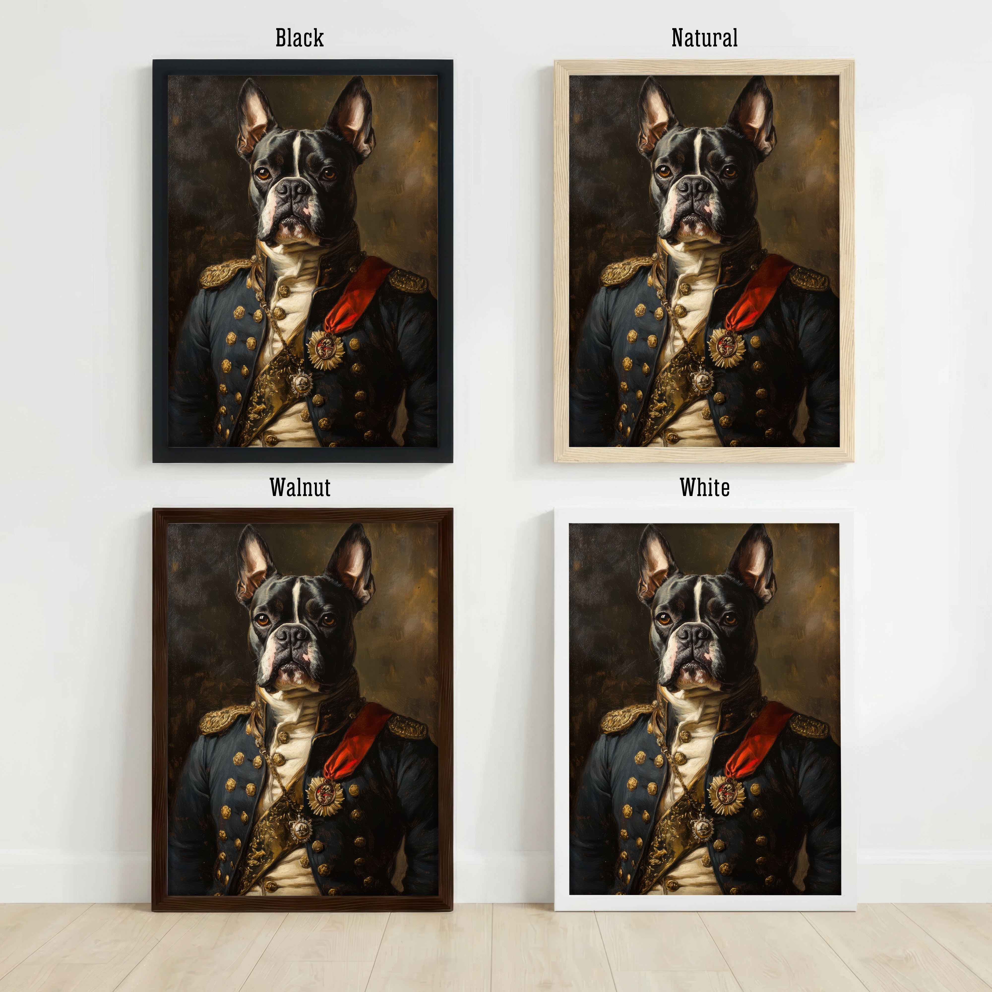 Regal Boston Terrier Art Print