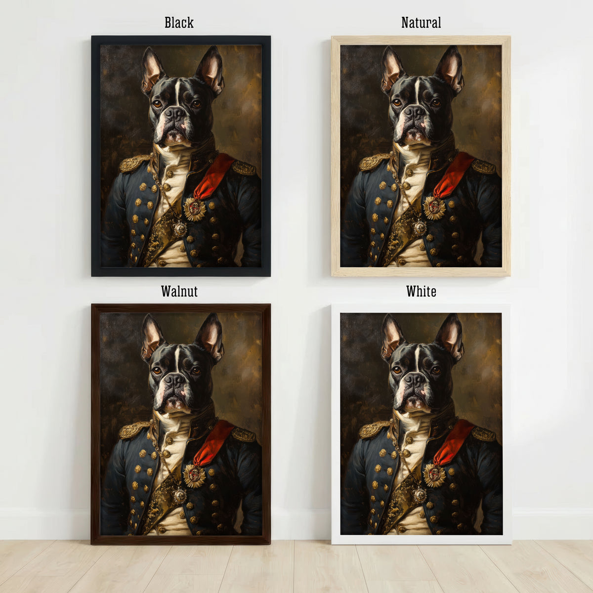 Regal Boston Terrier Art Print