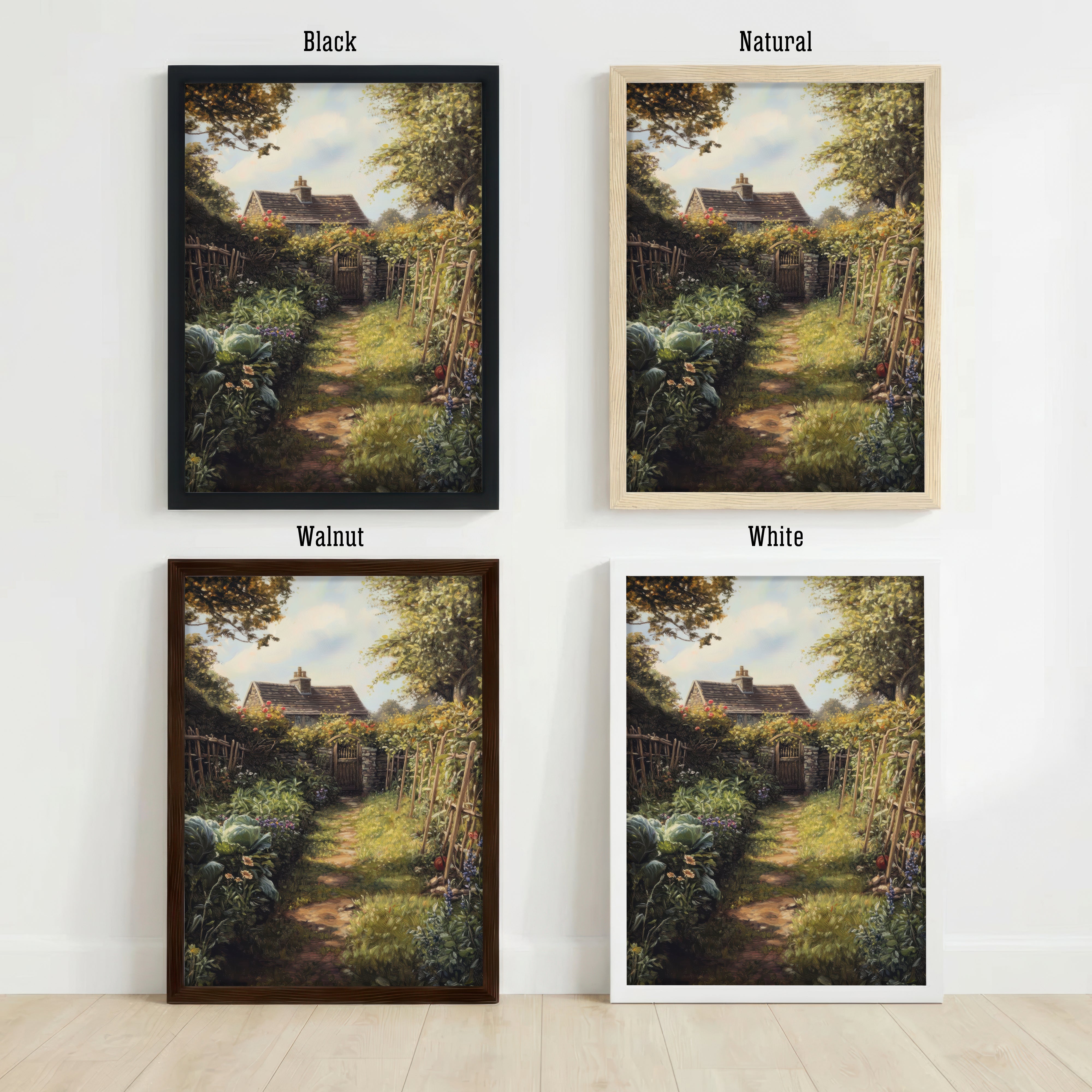 Cottage Garden Path Art Print