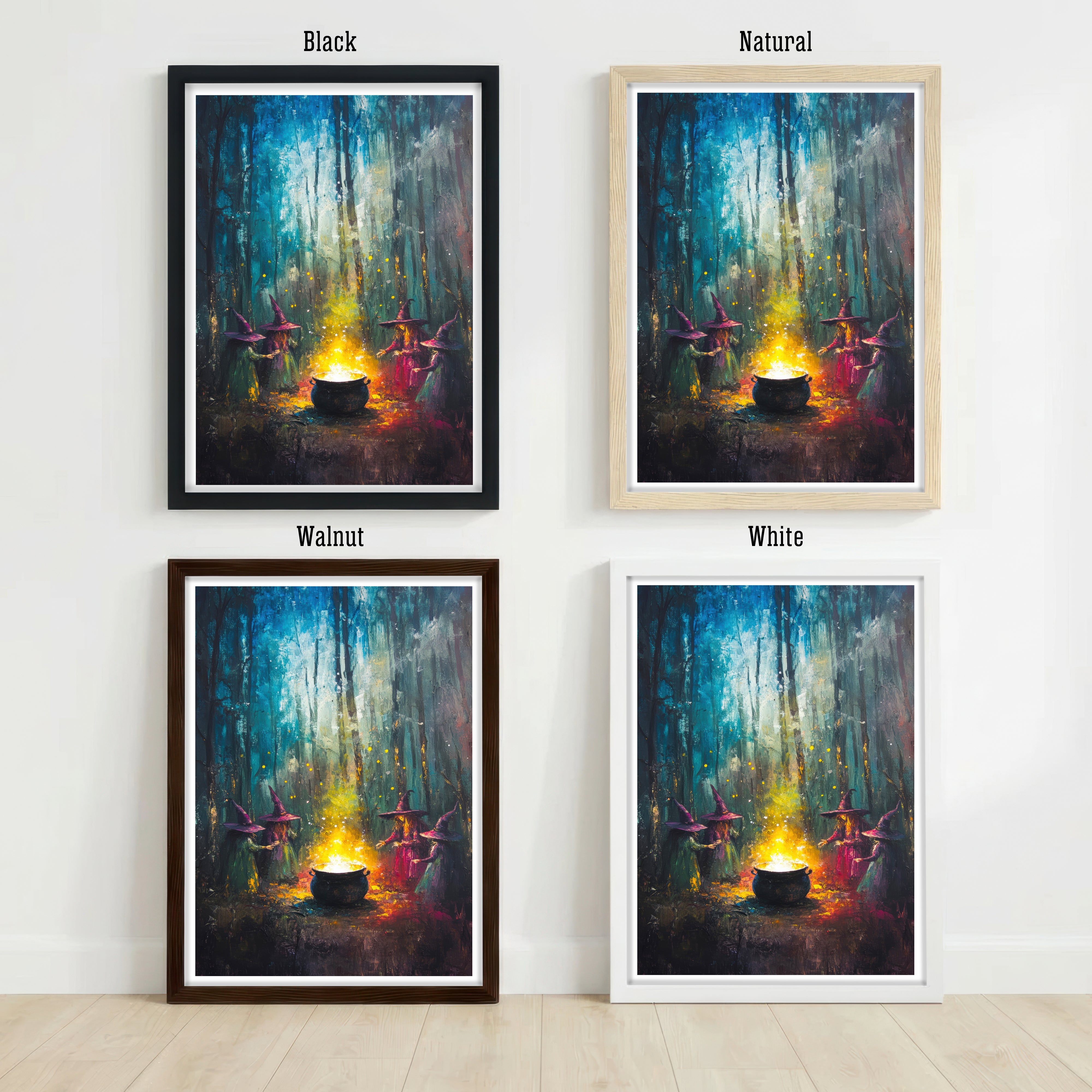 Witches Around a Cauldron Art Print