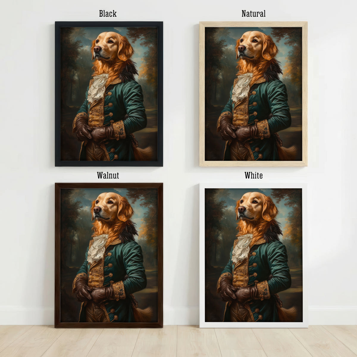 Aristocratic Golden Retriever Art Print