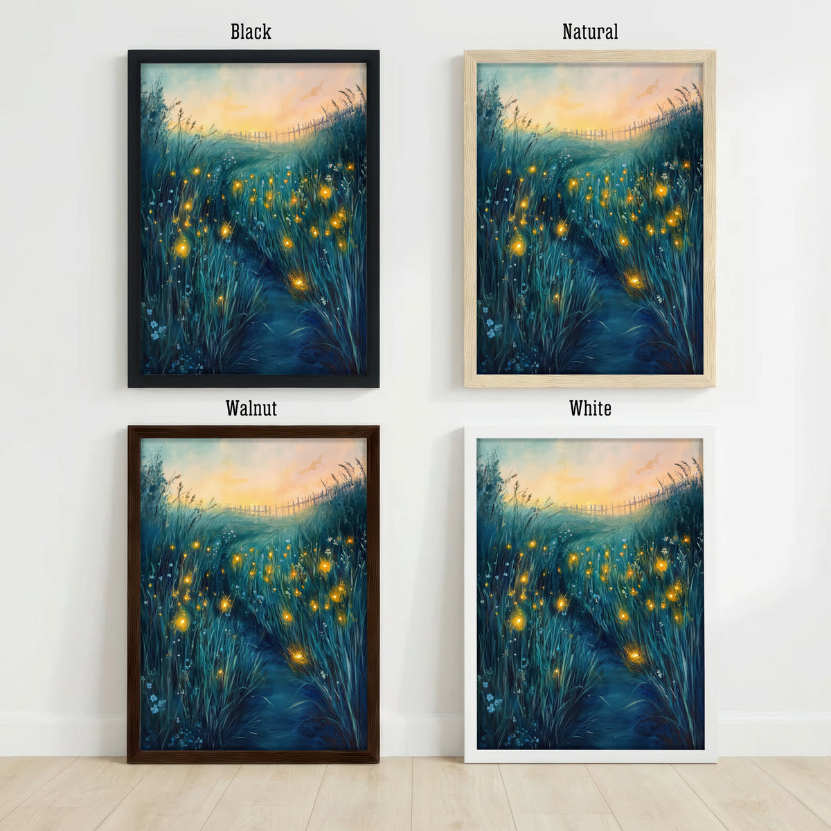 Enchanted Meadow Firefly Art Print