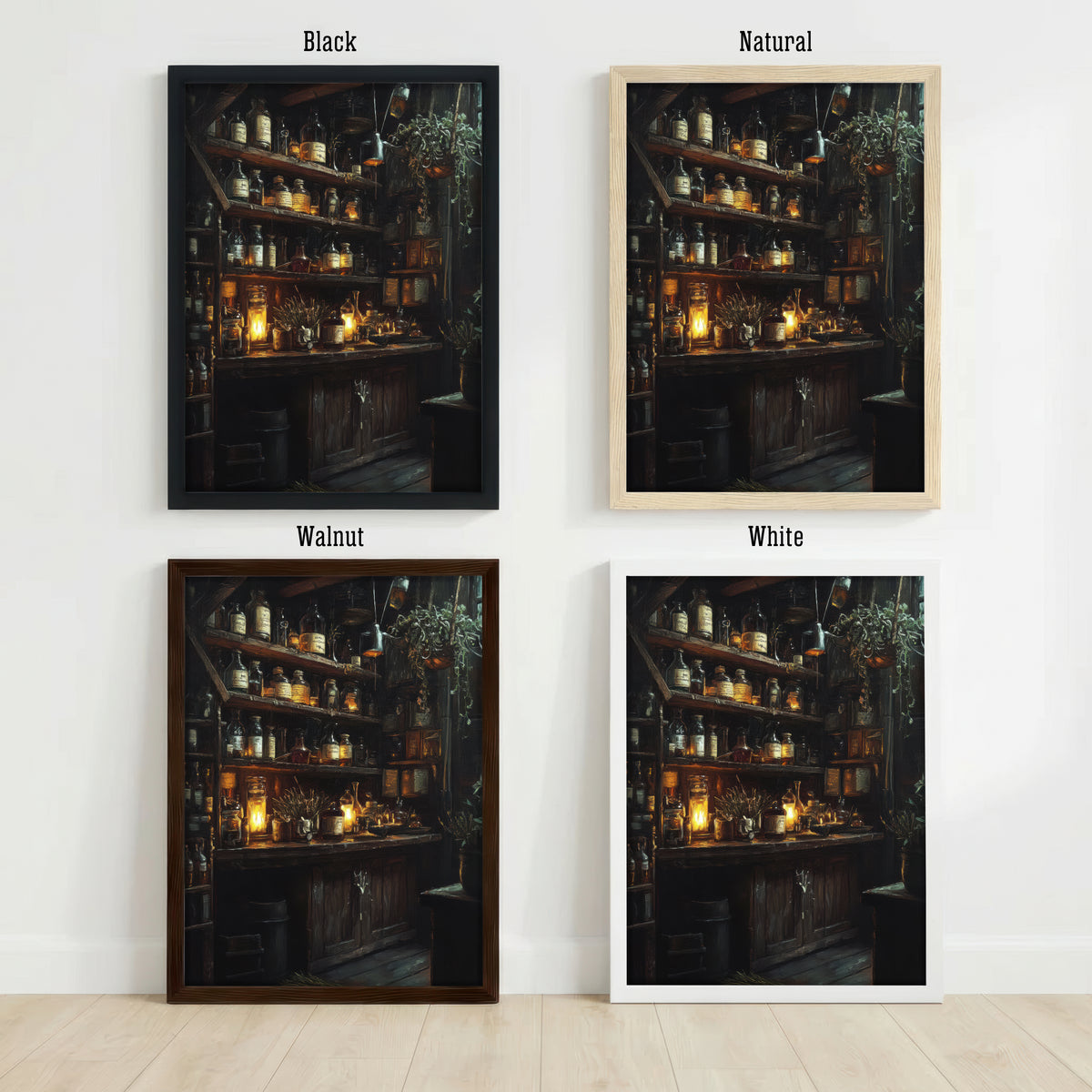 Gothic Apothecary Still Life Art Print
