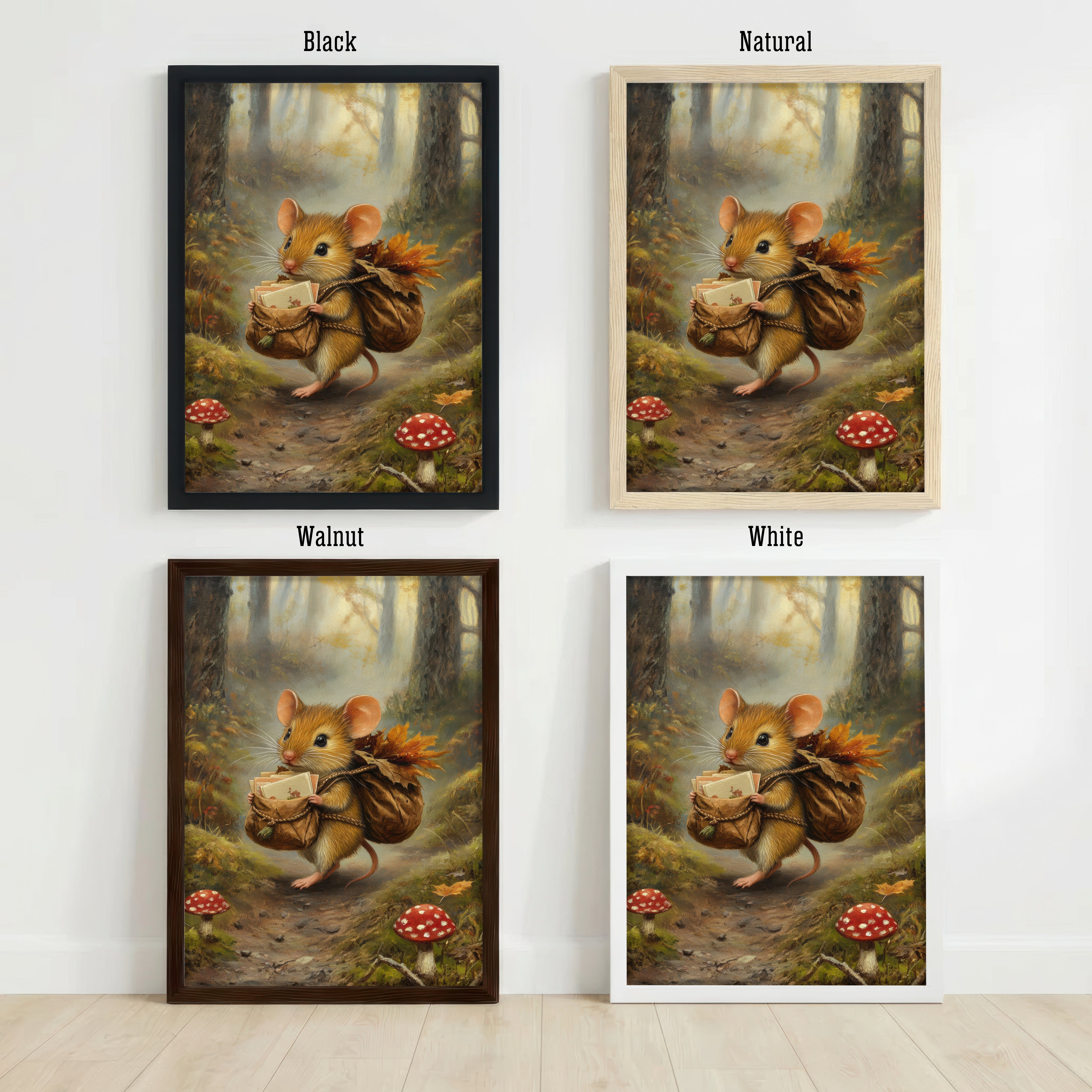 Storybook Mouse Woodland Art Print