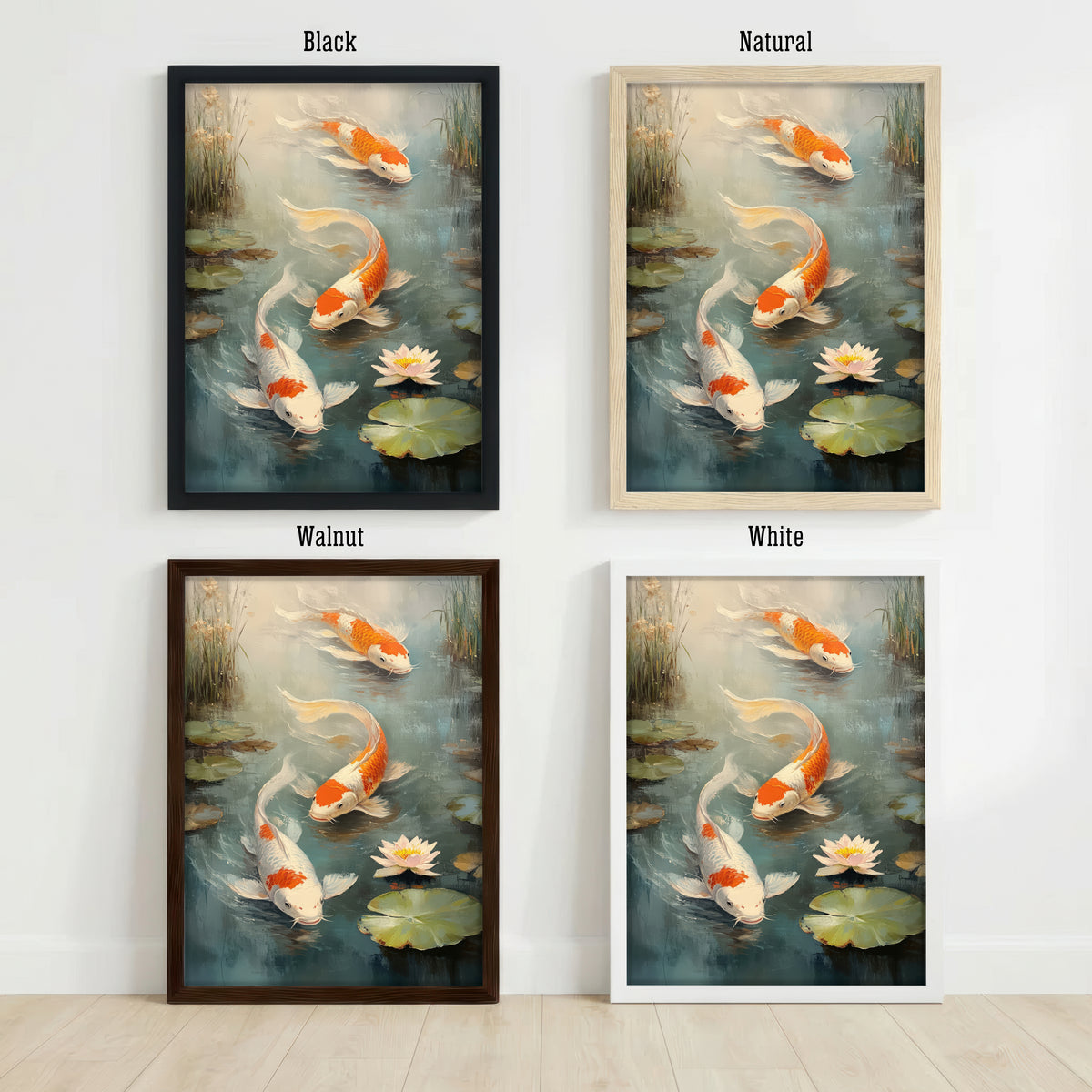 Koi Pond Impressionist Art Print