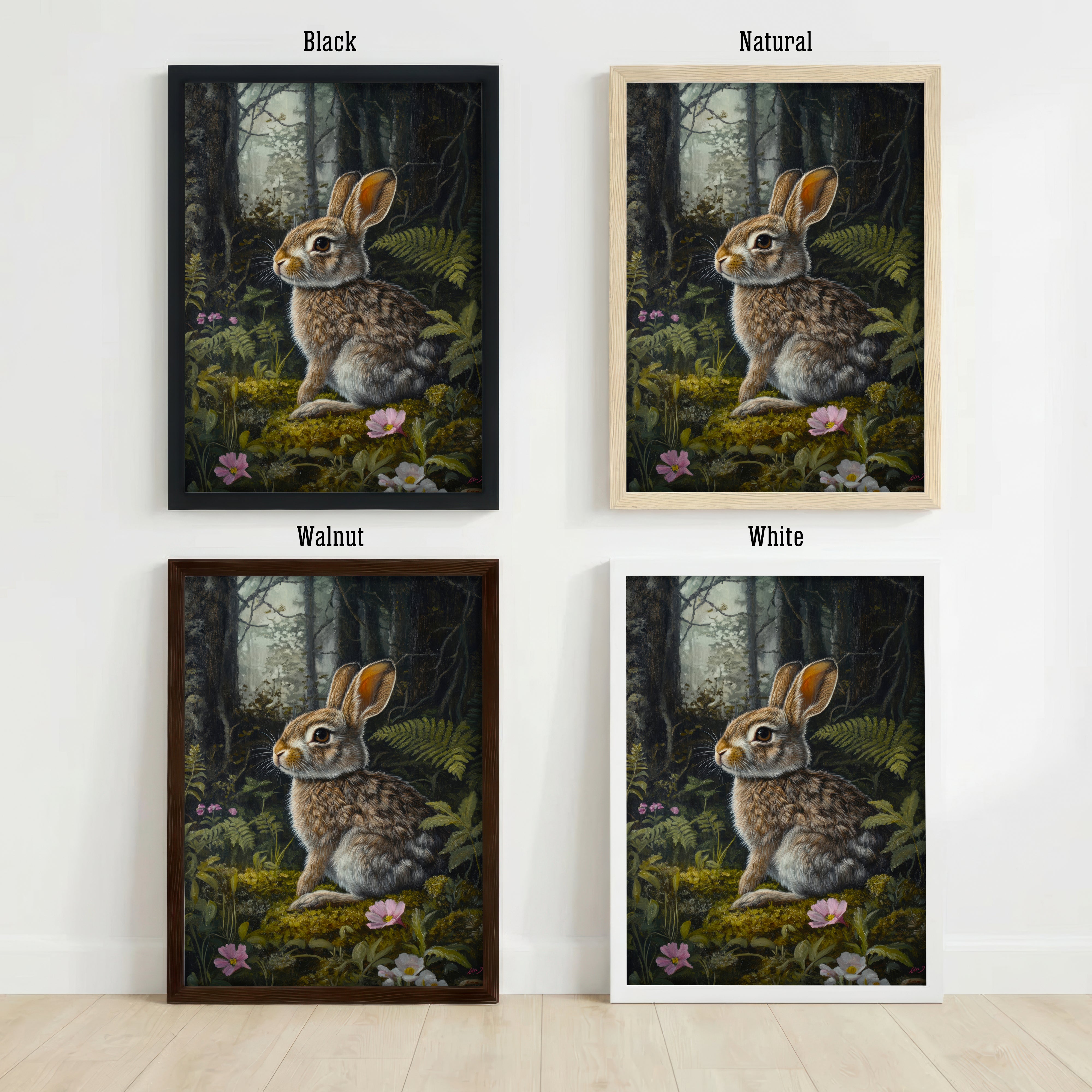 Woodland Rabbit Art Print