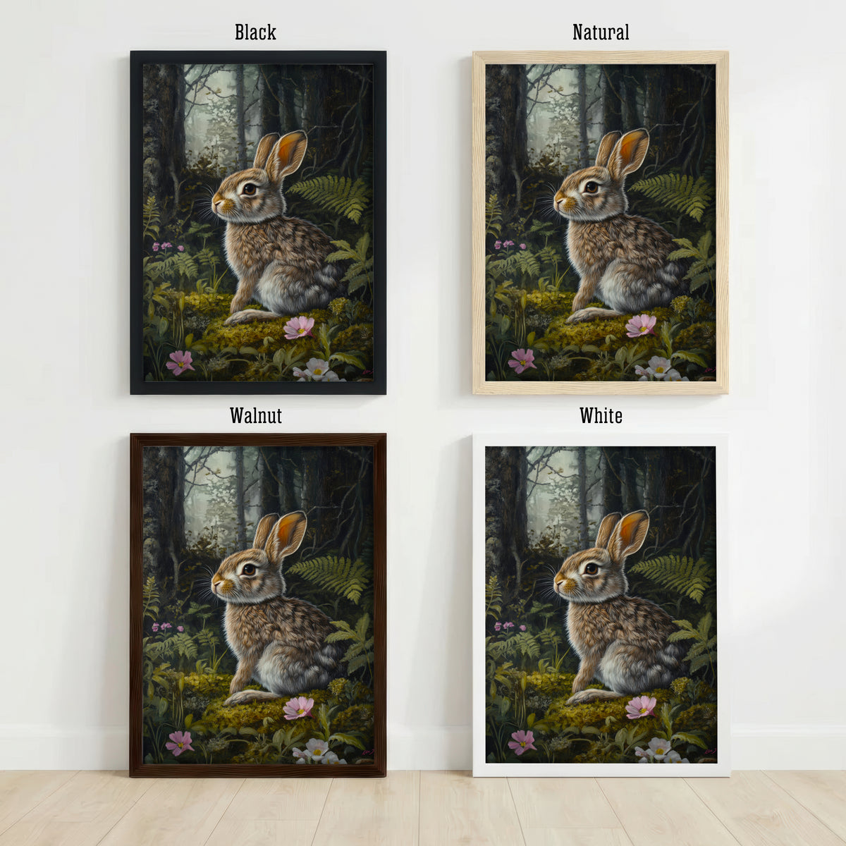 Woodland Rabbit Art Print