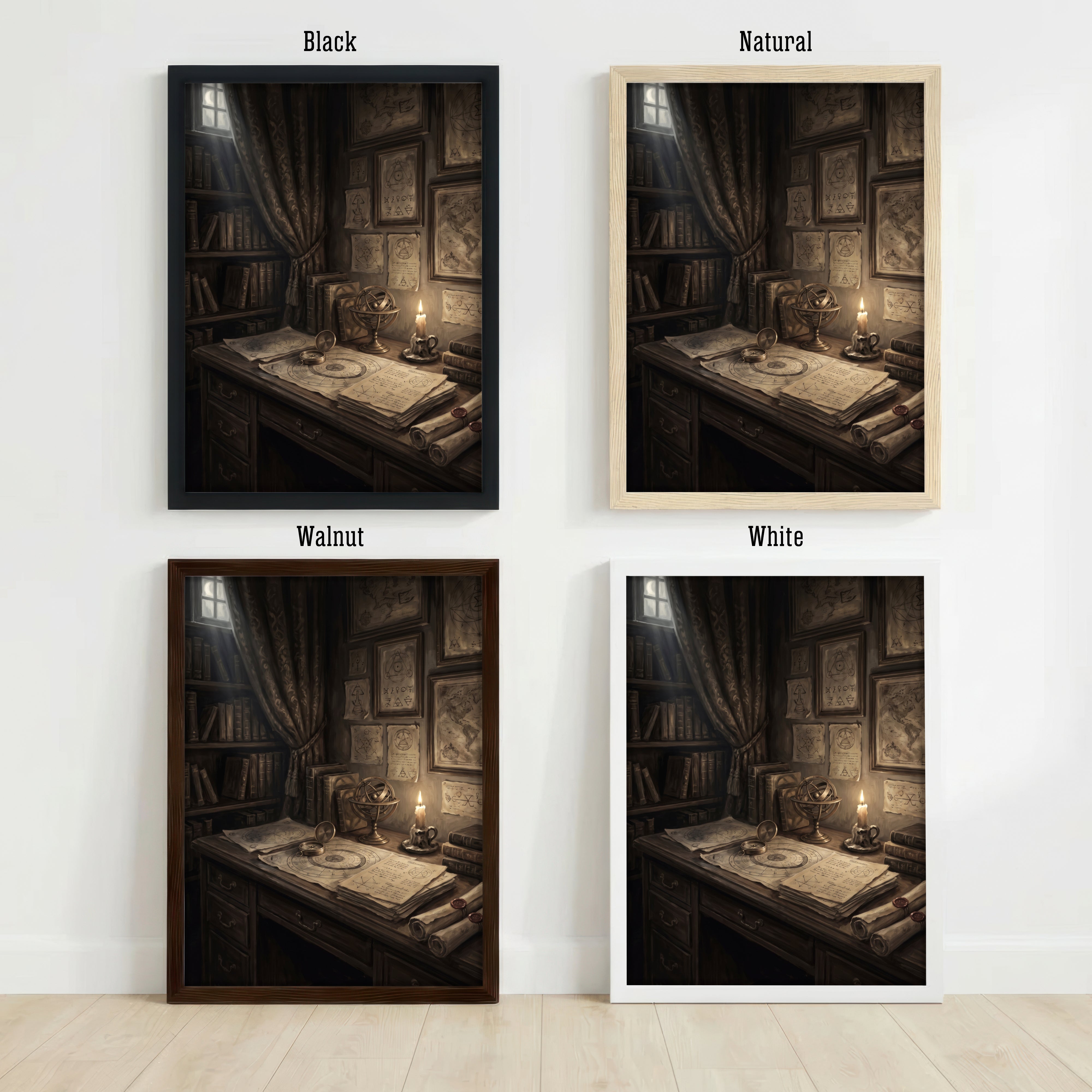 Occult Scholar's Study Art Print