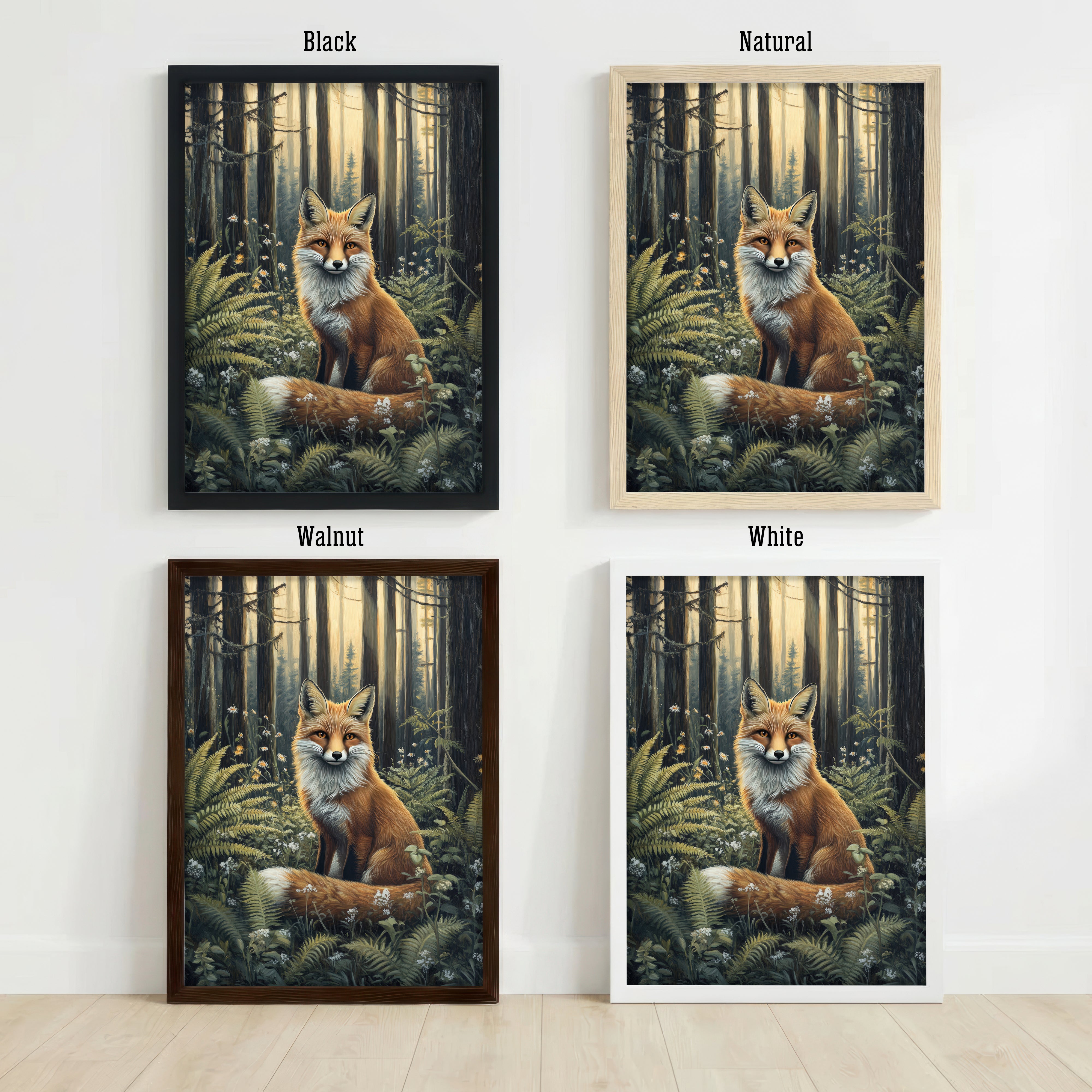 Woodland Fox Art Print