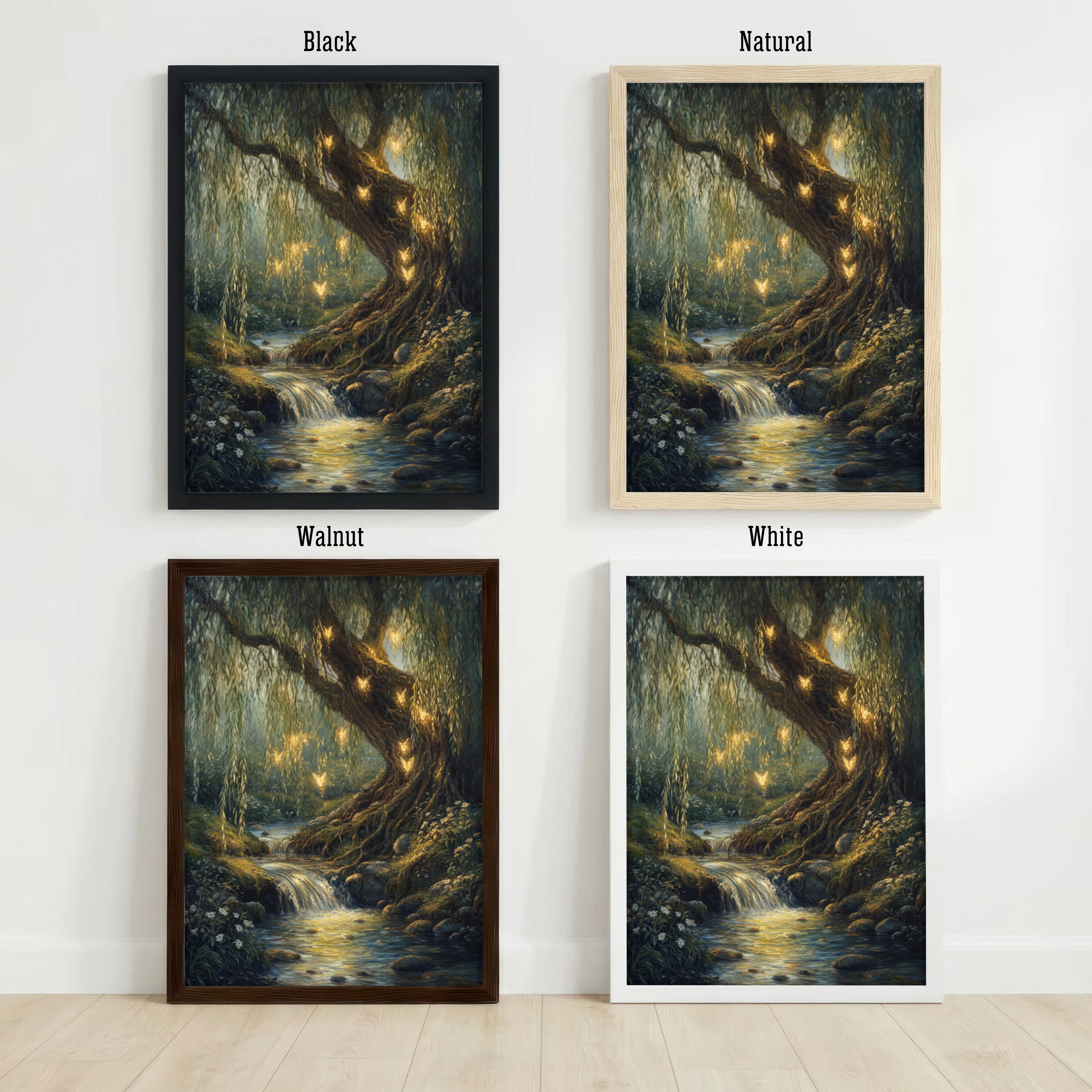 Enchanted Woodland Stream Art Print