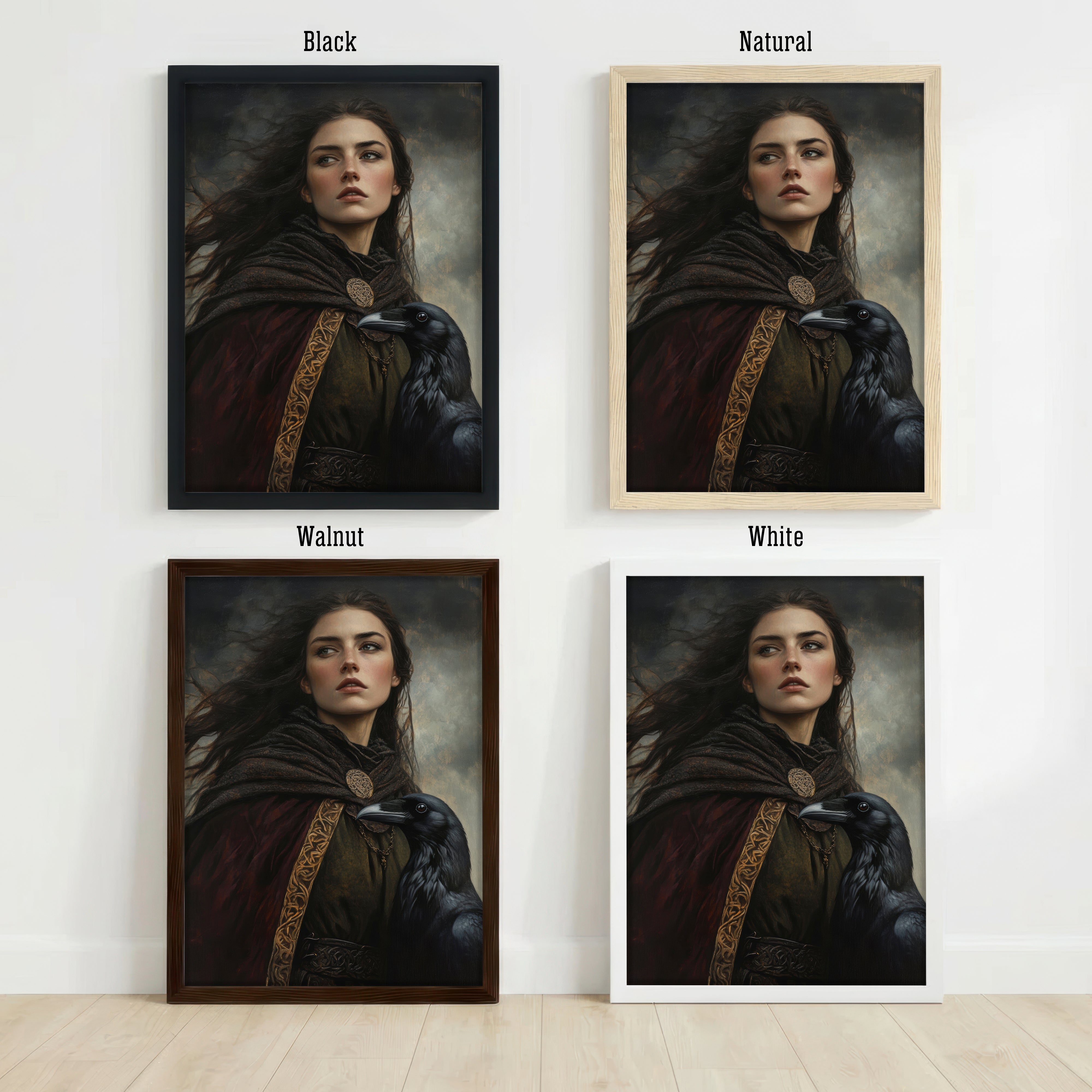 Raven Companion Portrait Art Print