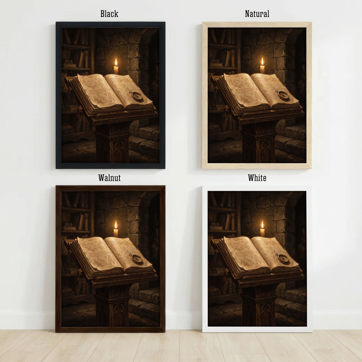 Mystical Spellbook Dark Academia Art Print