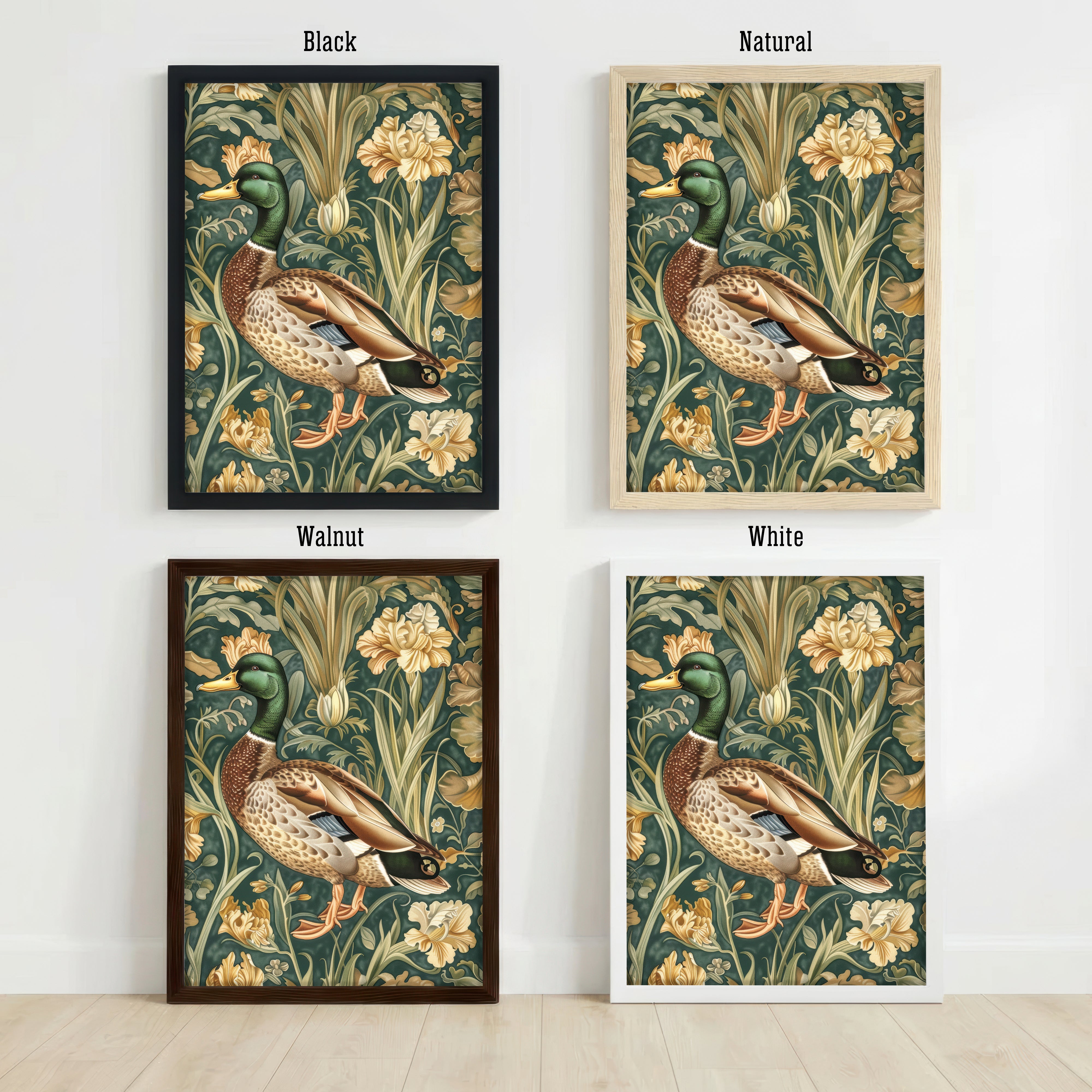 Mallard Botanical Art Print