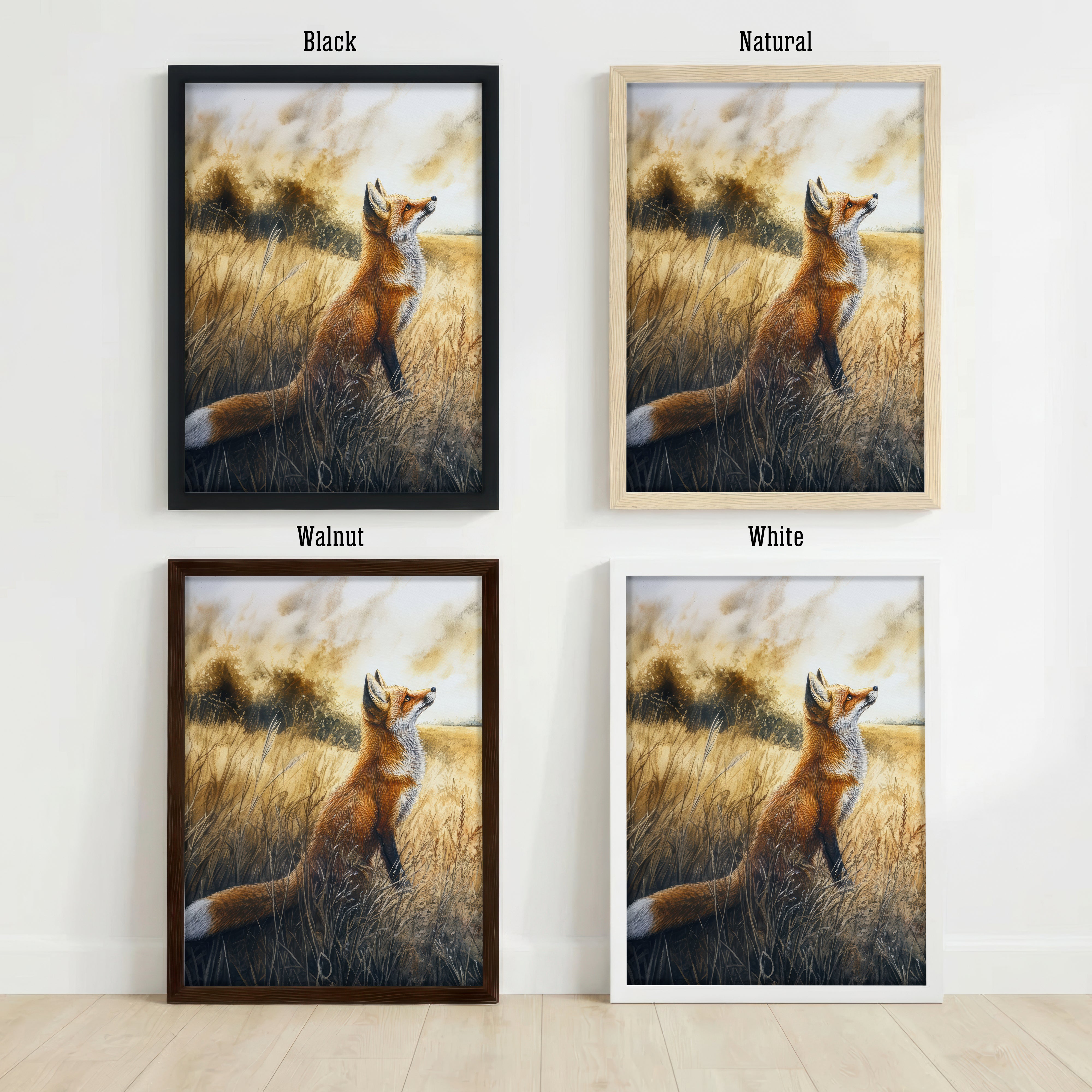 Red Fox Countryside Art Print