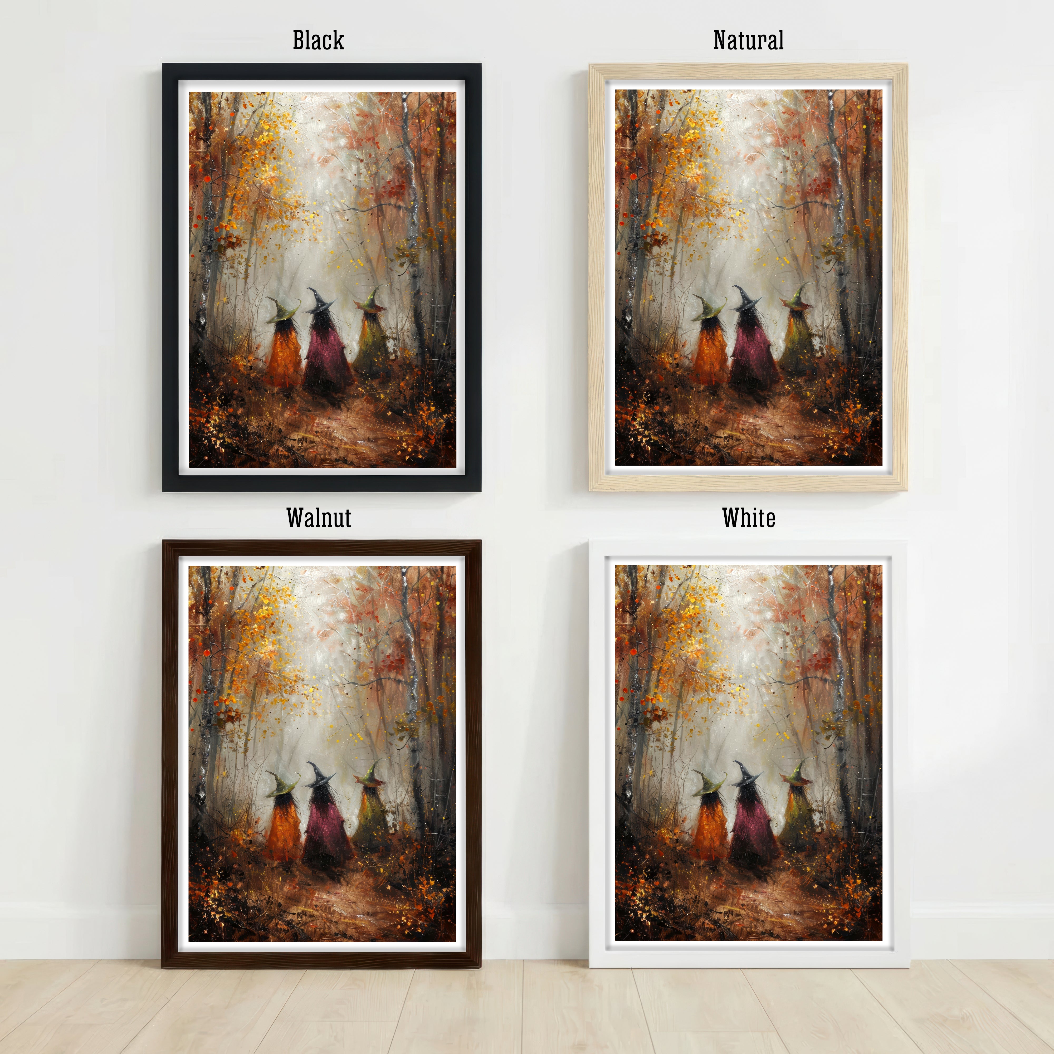 Three Witches Forest Art Print