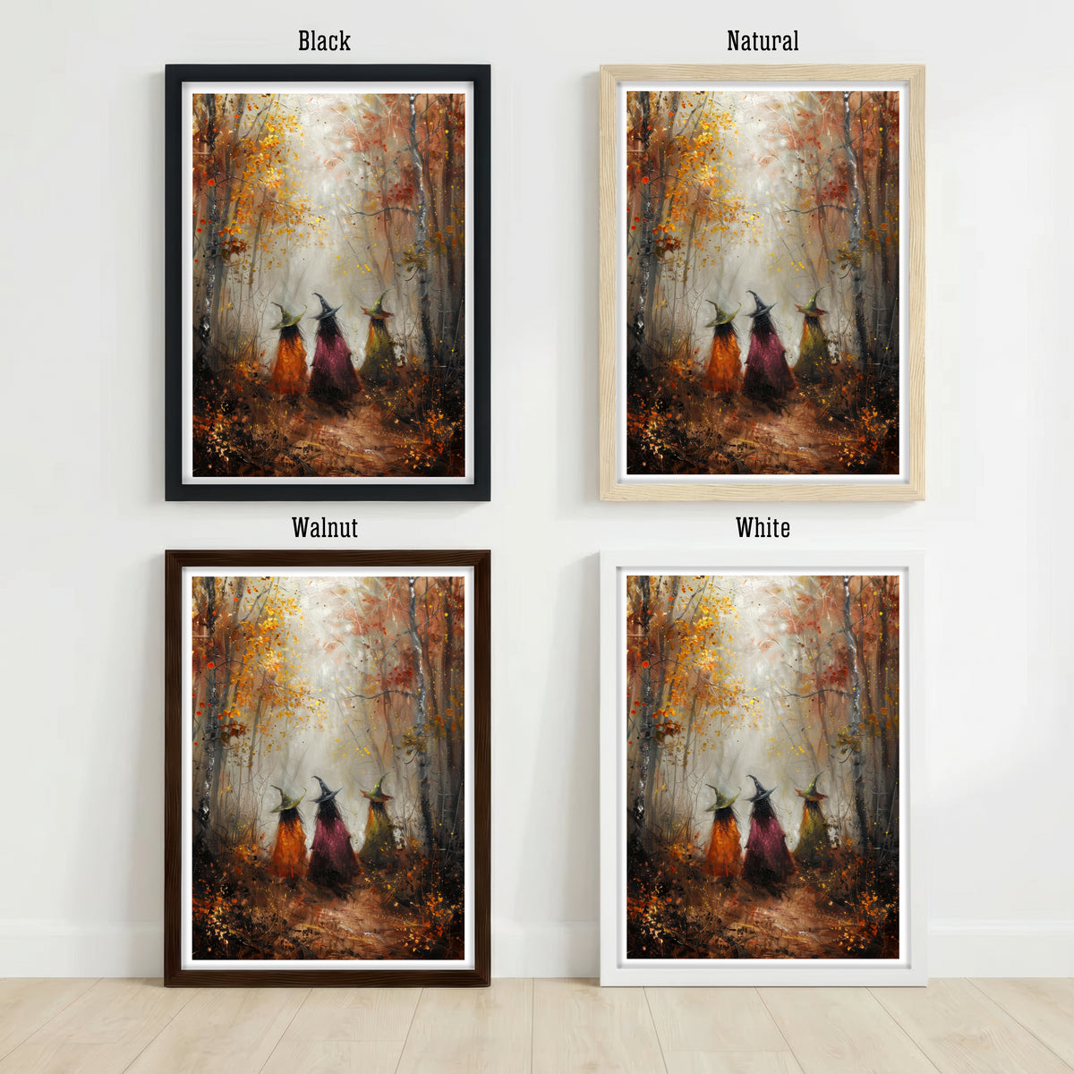 Three Witches Forest Art Print