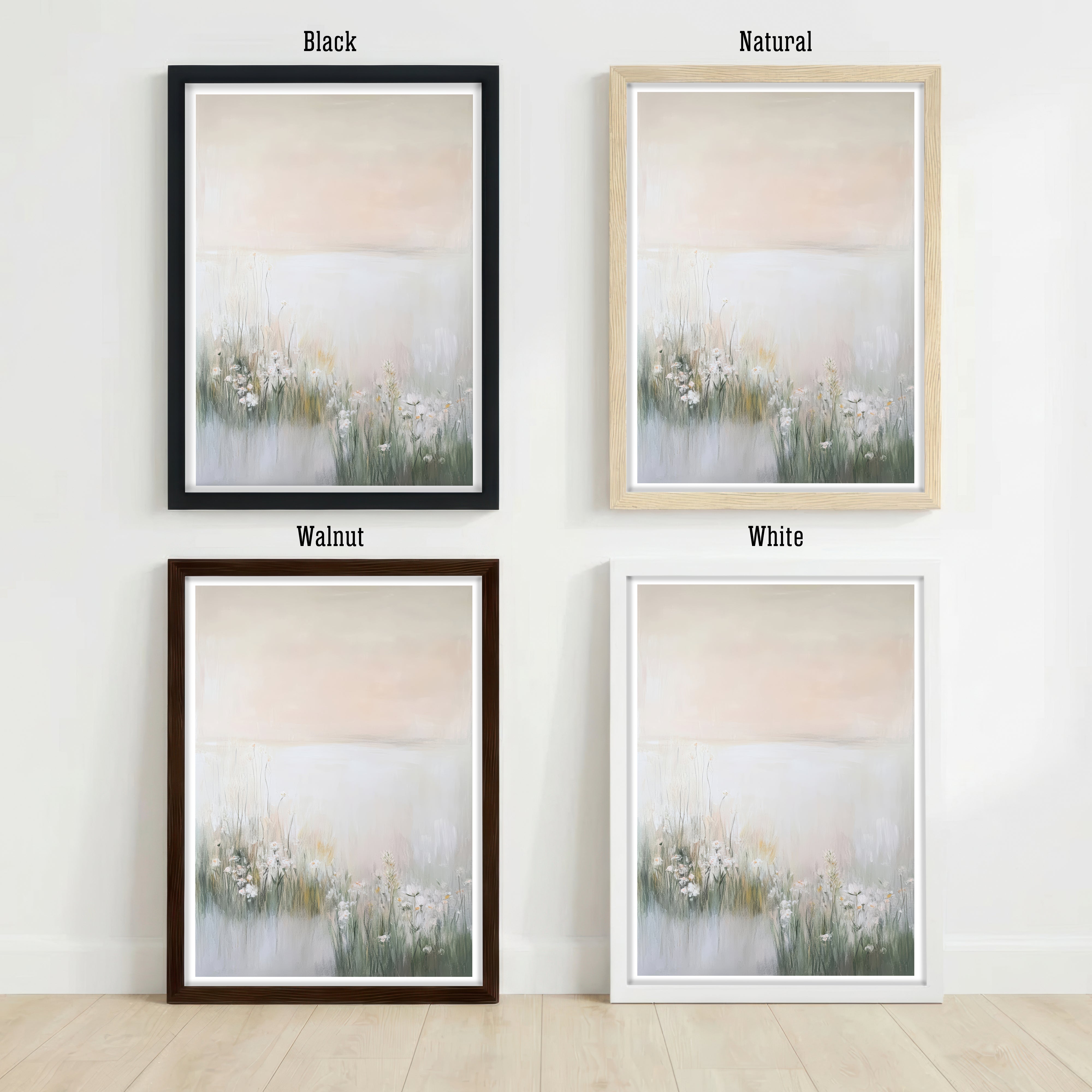 Soft Meadow Wildflower Art Print