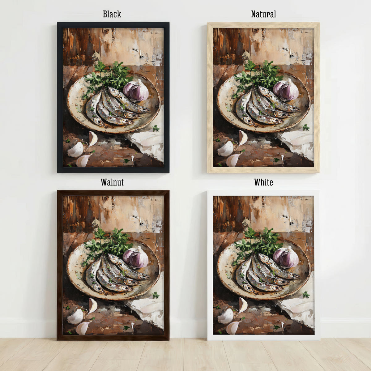 Painterly Fish Still Life Art Print