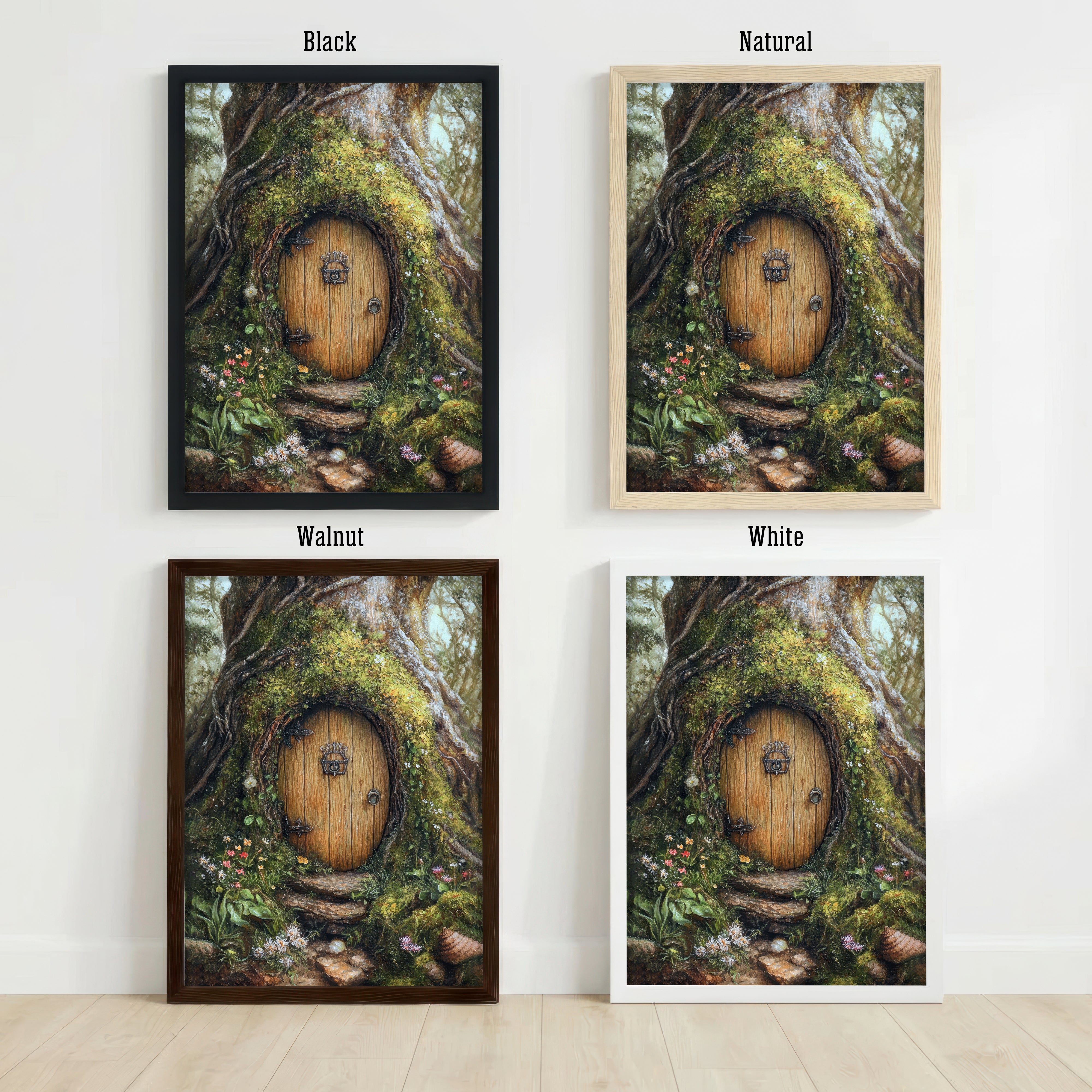 Enchanted Tree Door Art Print
