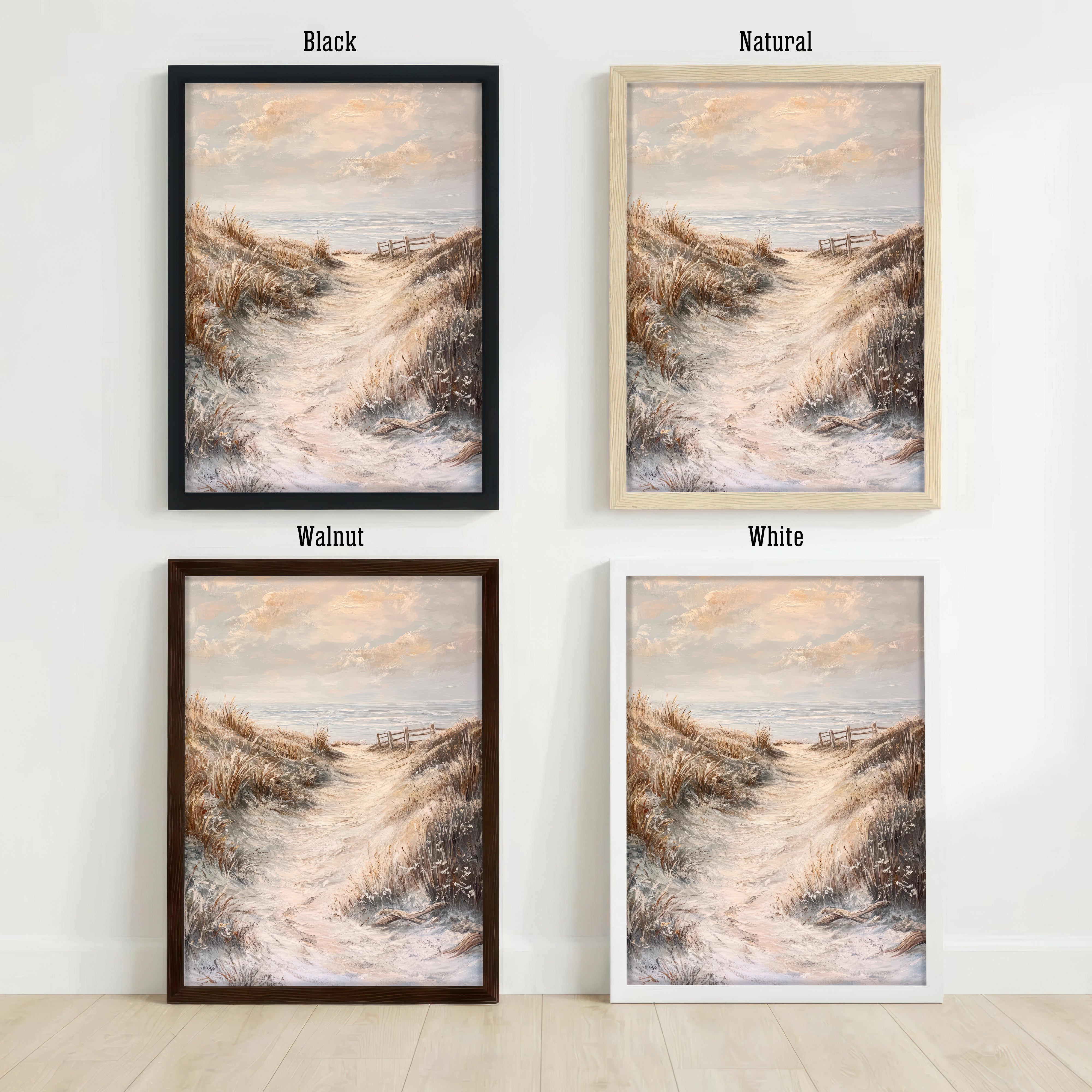 Coastal Path Seascape Art Print